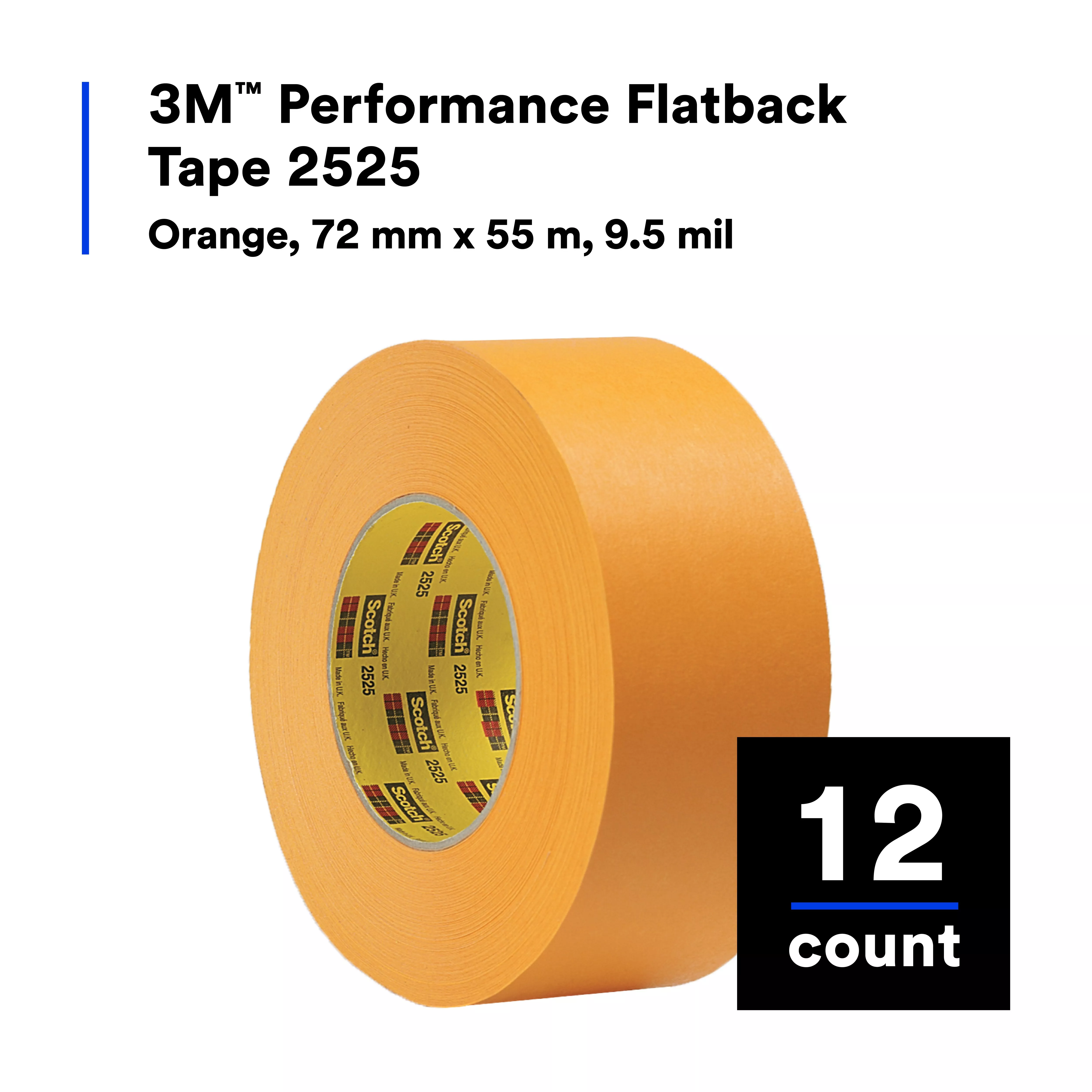 SKU 7000088509 | 3M™ Performance Flatback Tape 2525