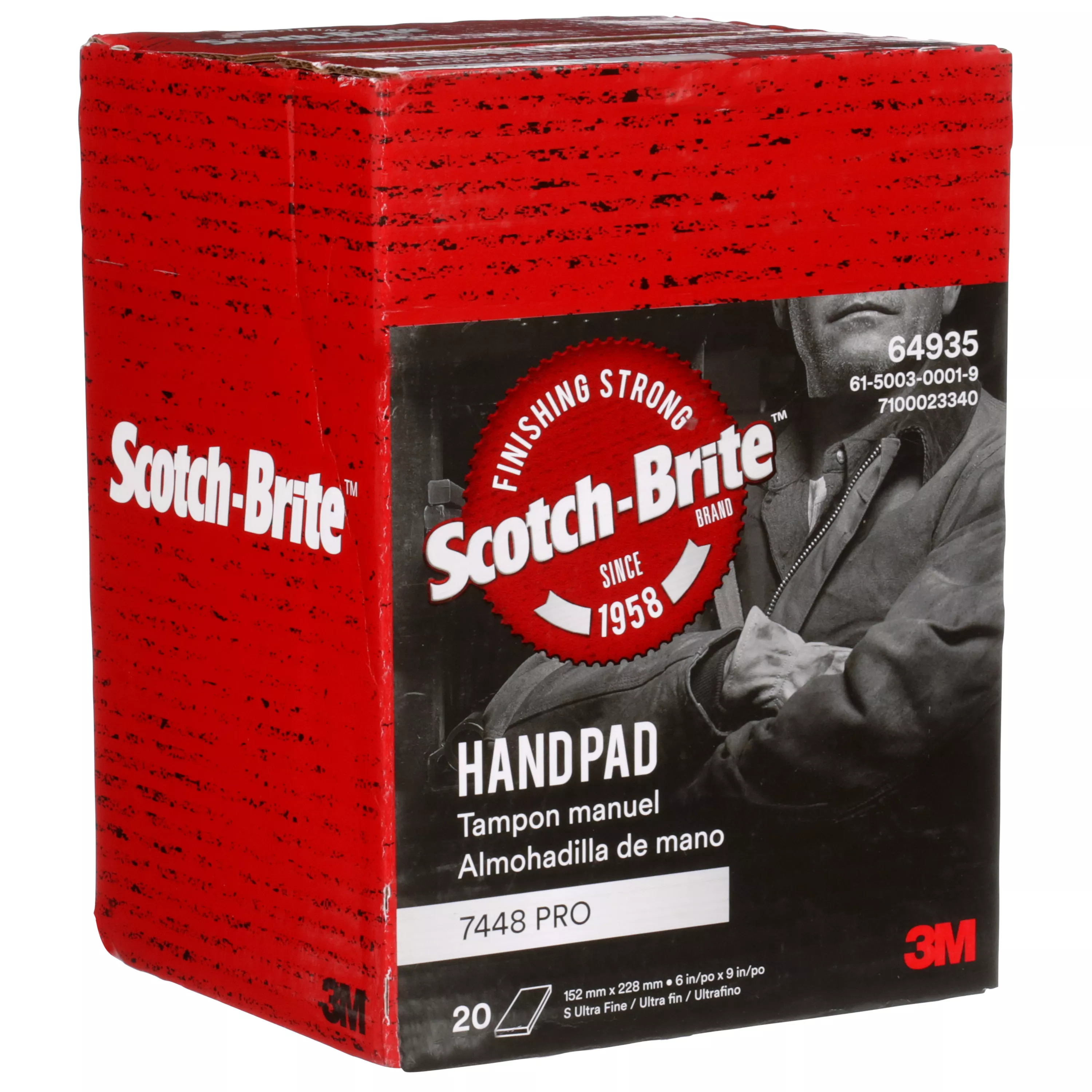 SKU 7100023340 | Scotch-Brite™ Hand Pad 7448 Pro