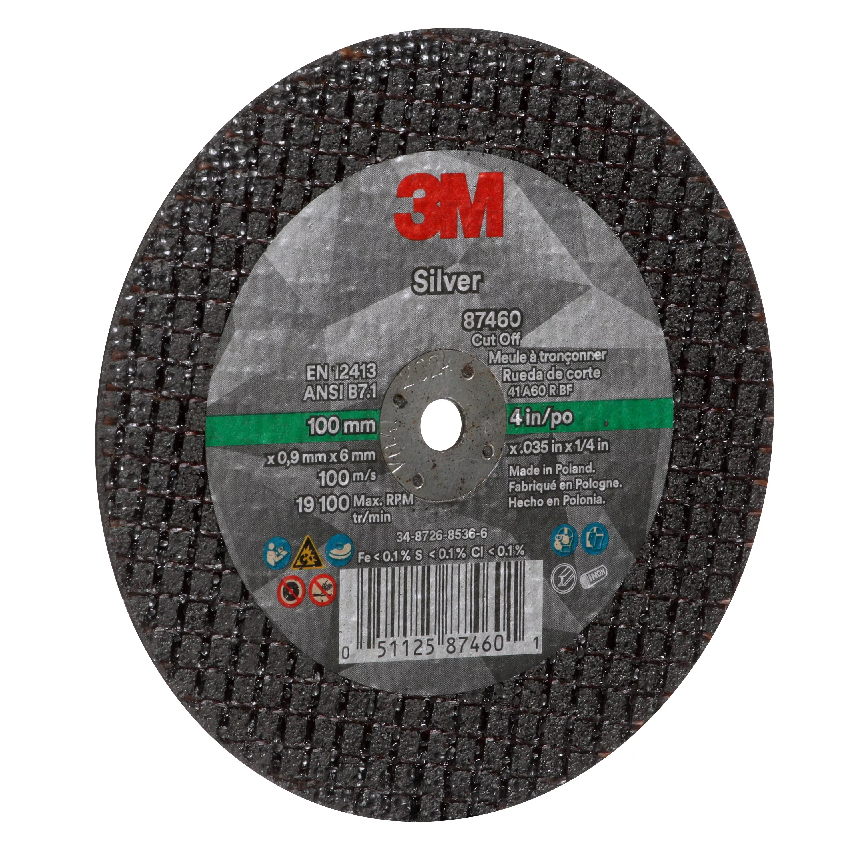 SKU 7100139212 | 3M™ Silver Cut-Off Wheel