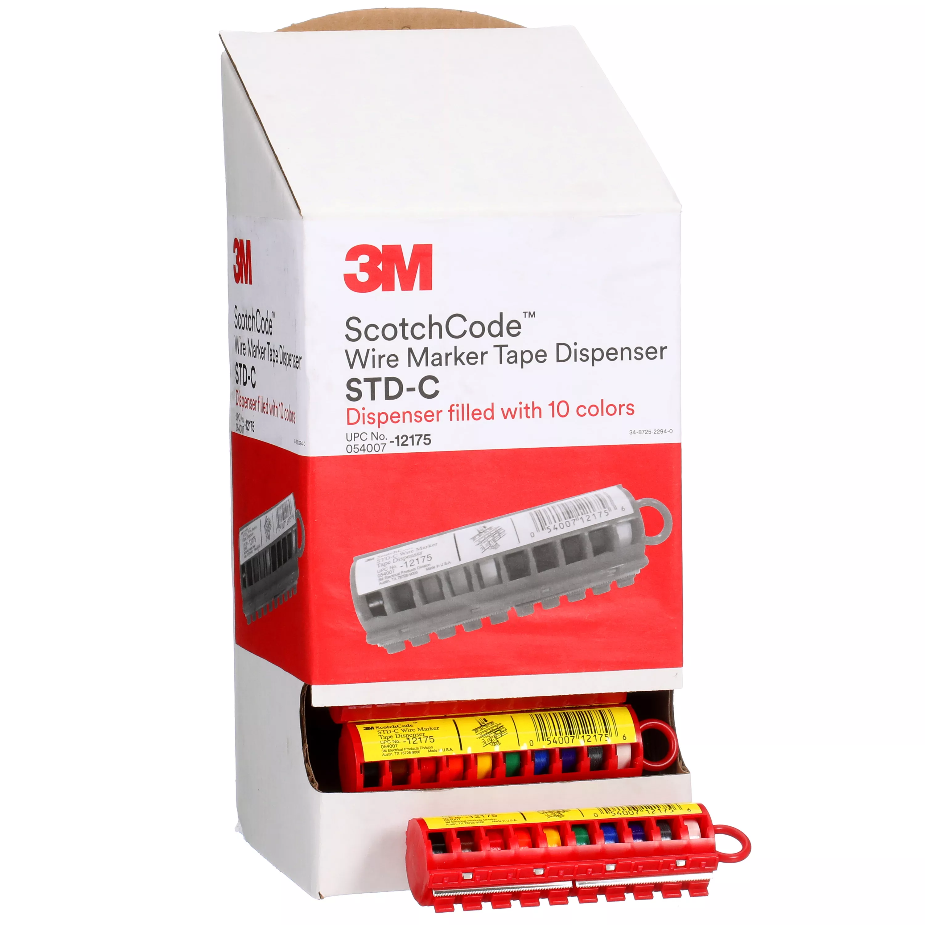 SKU 7000031515 | 3M™ ScotchCode™ Wire Marker Tape Dispenser with Tape STD-C