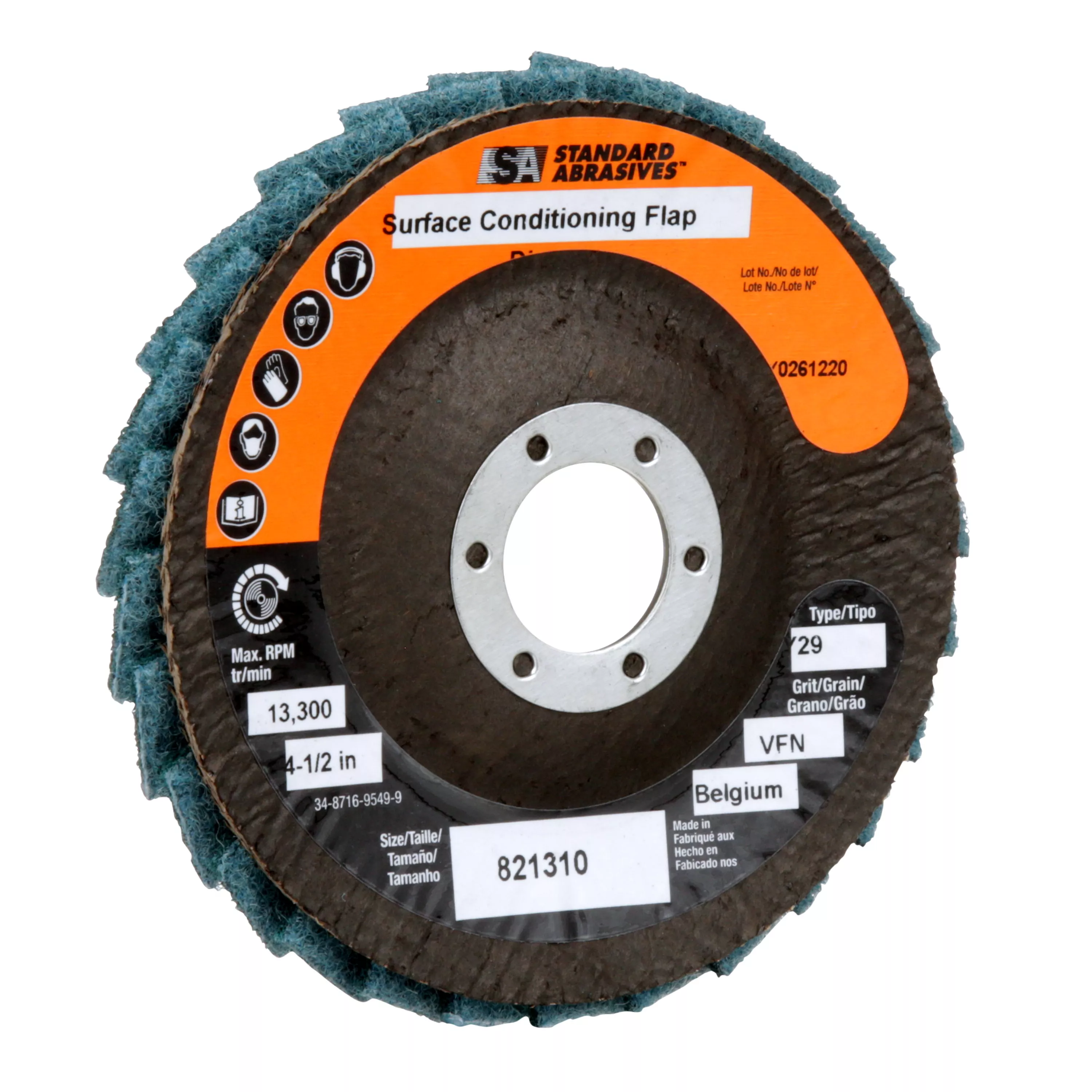 Product Number 821310 | Standard Abrasives™ Surface Conditioning Flap Disc