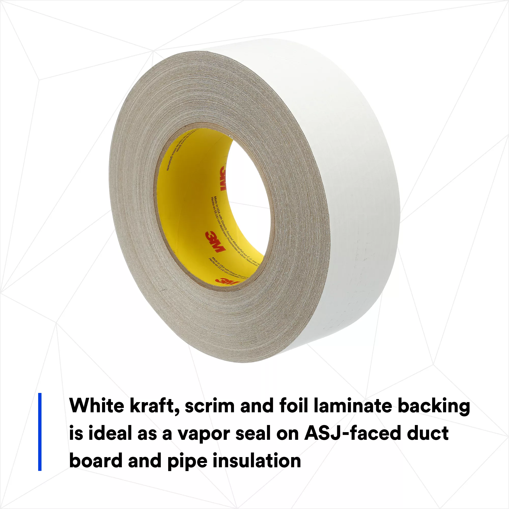 Product Number 1540CW | 3M™ Venture Tape™ ASJ Facing Tape 1540CW