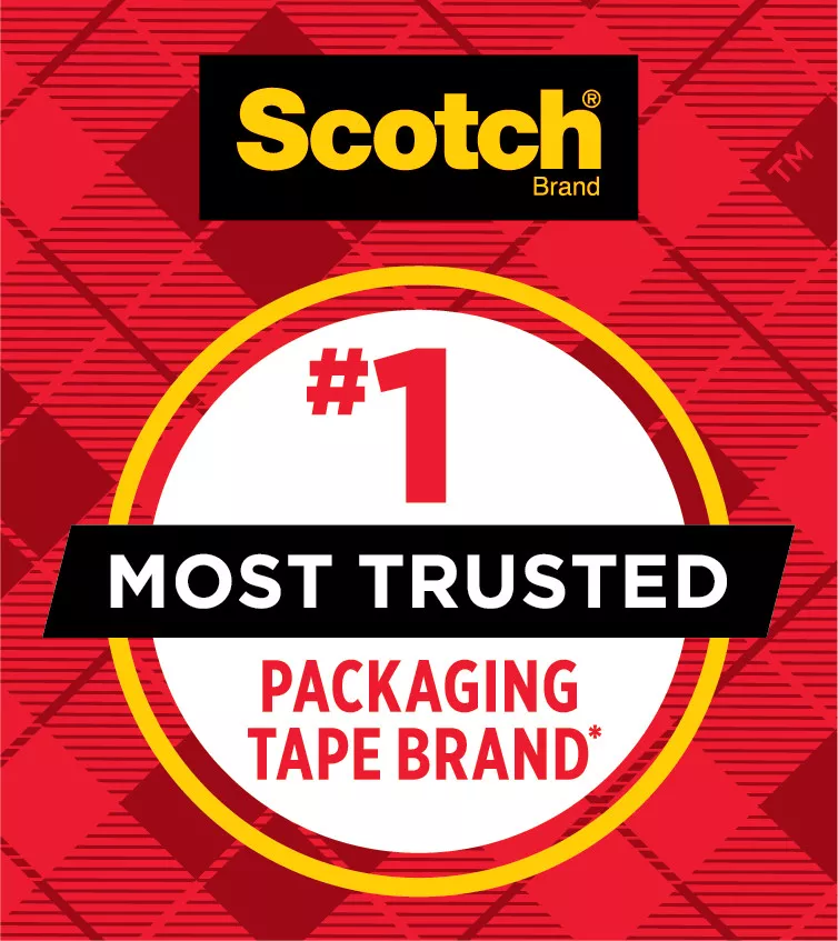 Scotch® Heavy Duty Shipping Packaging Tape, 3850-2, 1.88 in x 54.6 yd
(48 mm x 50 m), 2 Pack