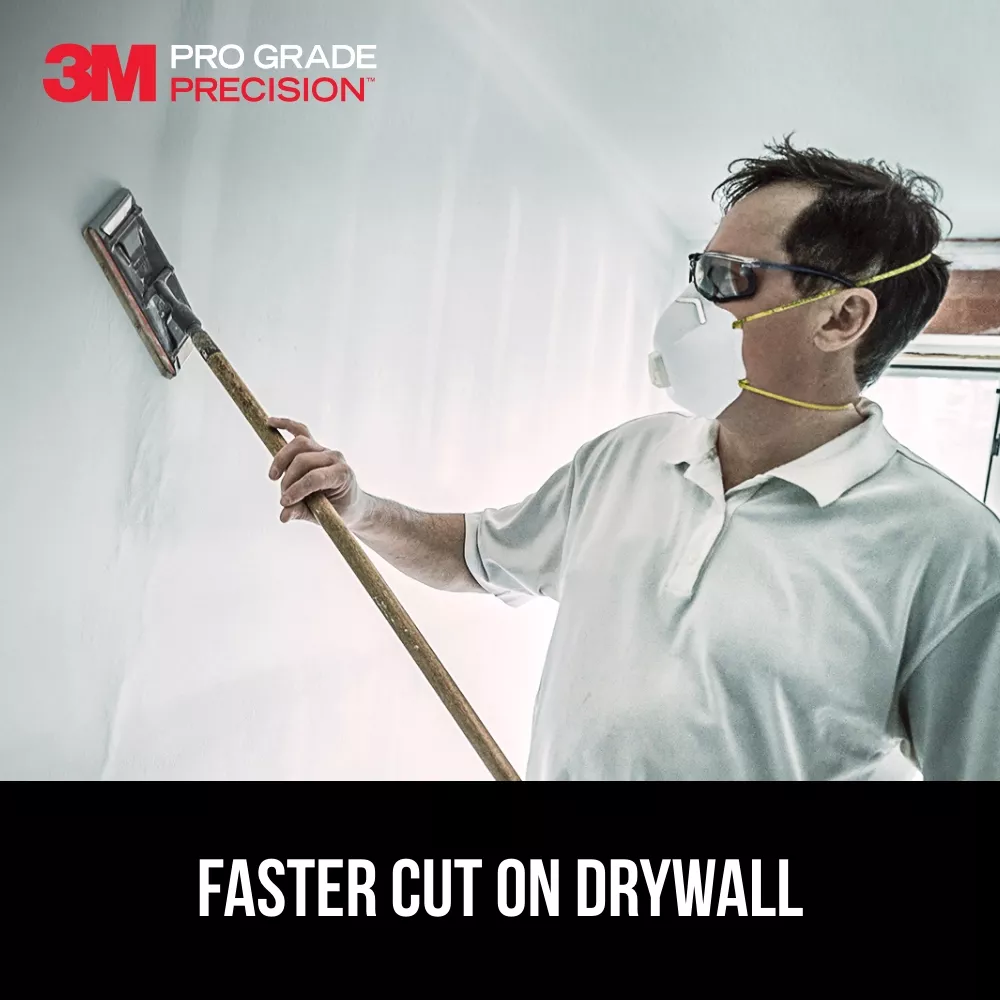 SKU 7100156105 | 3M™ Pro Grade Precision™ Faster Sanding Drywall Sanding Sheets 120 grit