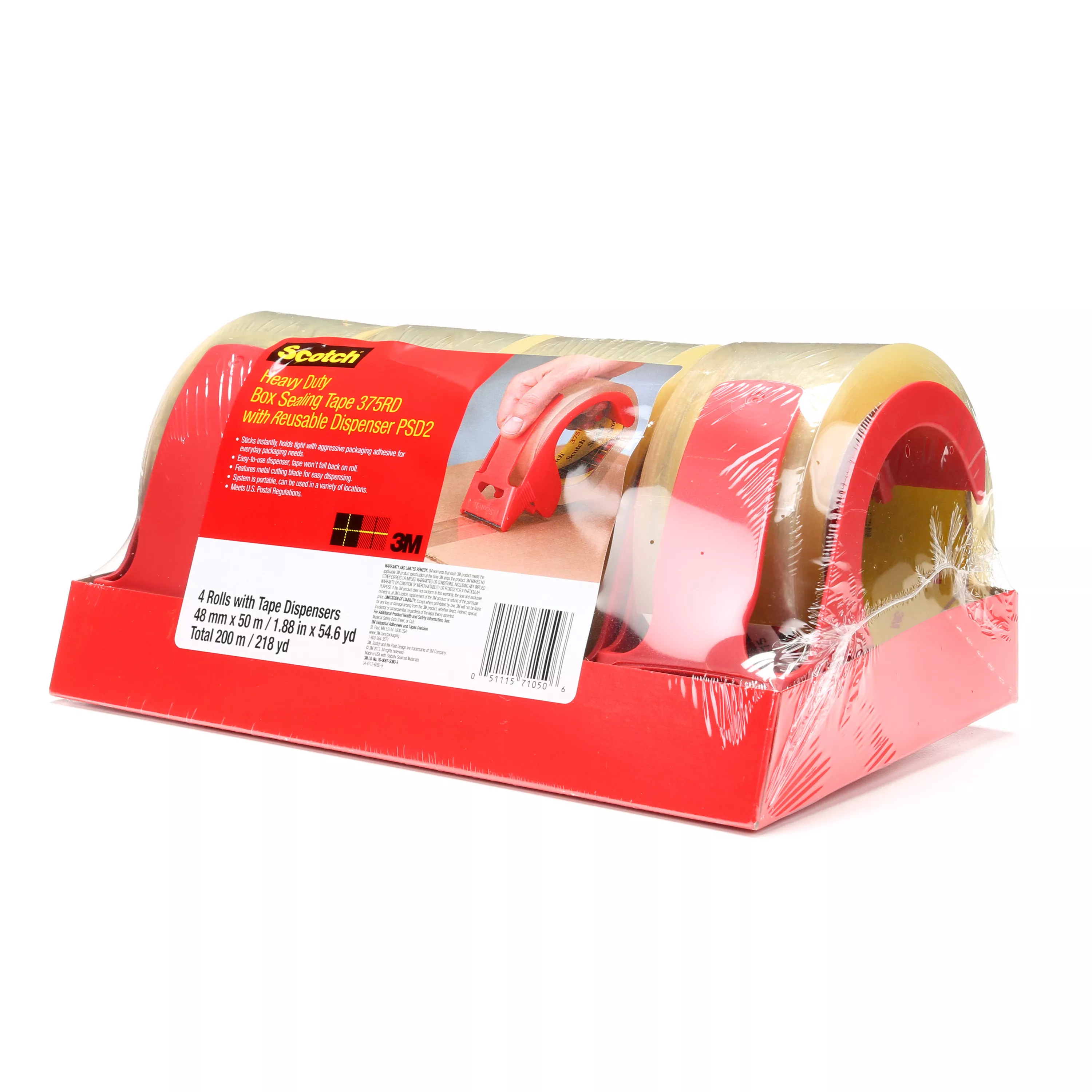 UPC 00051115710506 | Scotch® Box Sealing Tape with Dispenser PSD2