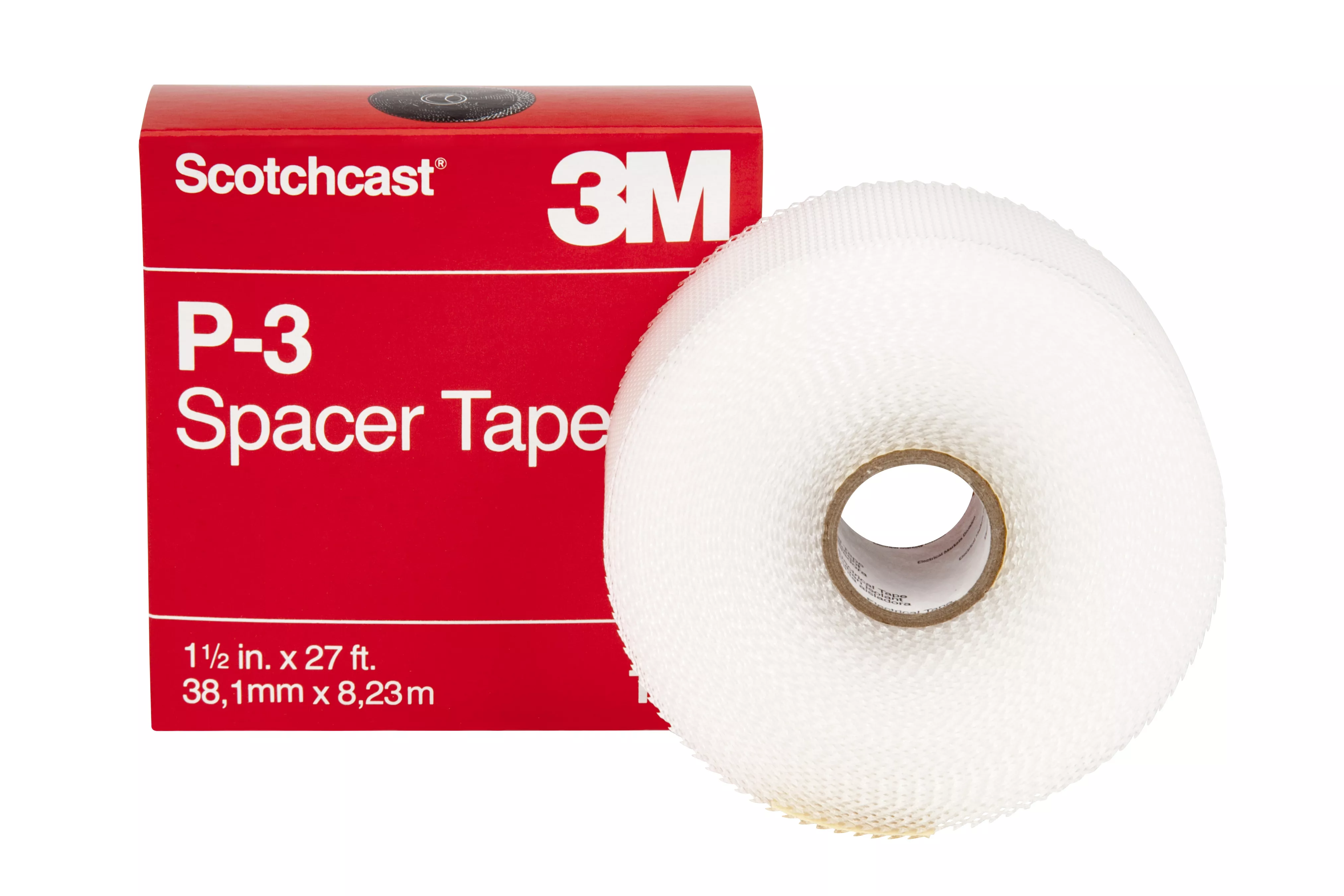 3M™ Scotchcast™ Spacer Tape P-3, 1-1/2 in X 27 ft (38,1 mm x 8,23 m), 50 rolls/case