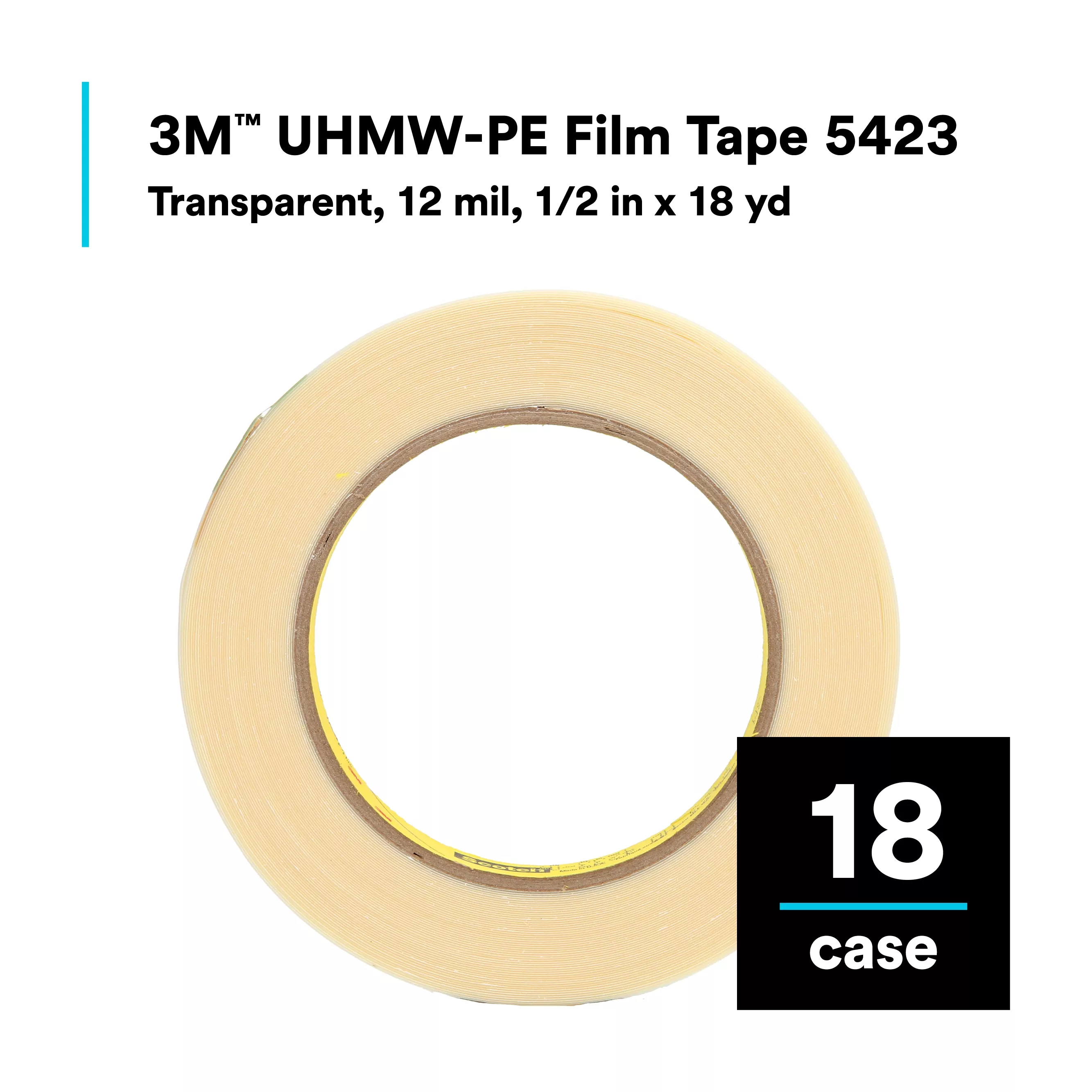 SKU 7000050073 | 3M™ UHMW Film Tape 5423