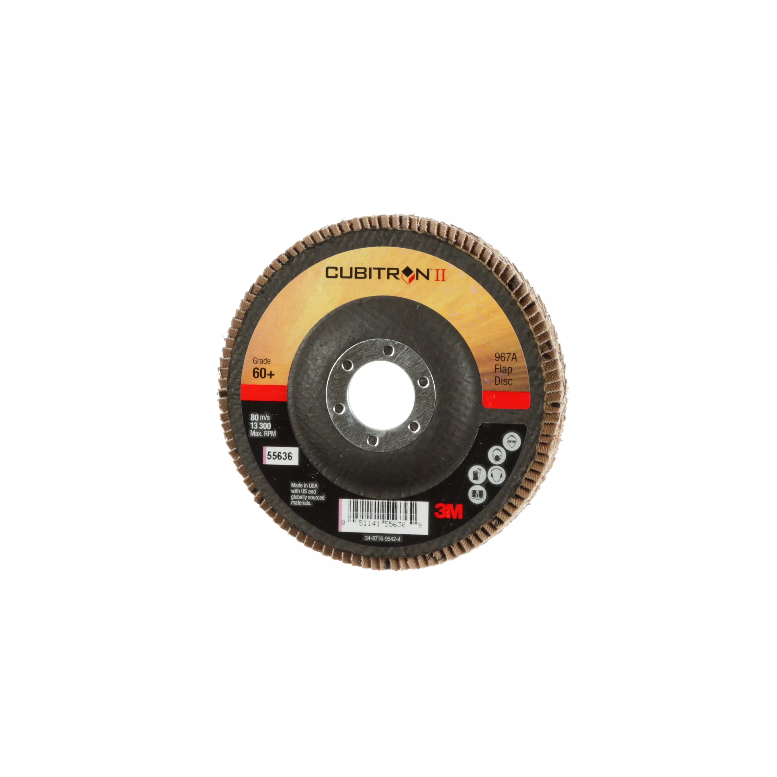 Product Number 967A | 3M™ Cubitron™ II Flap Disc 967A