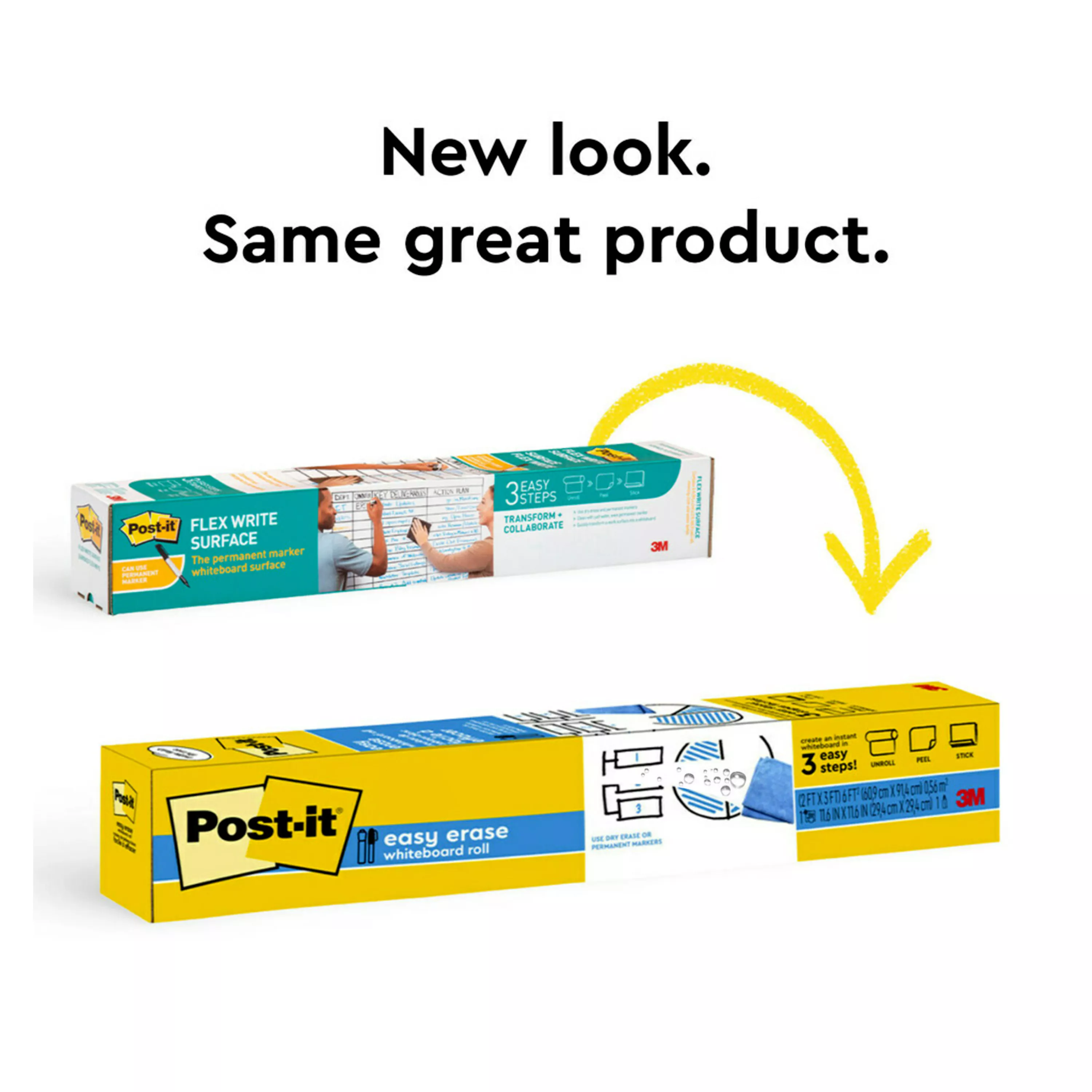 Product Number EE50X4 | Post-it® Easy Erase Whiteboard Roll EE50x4