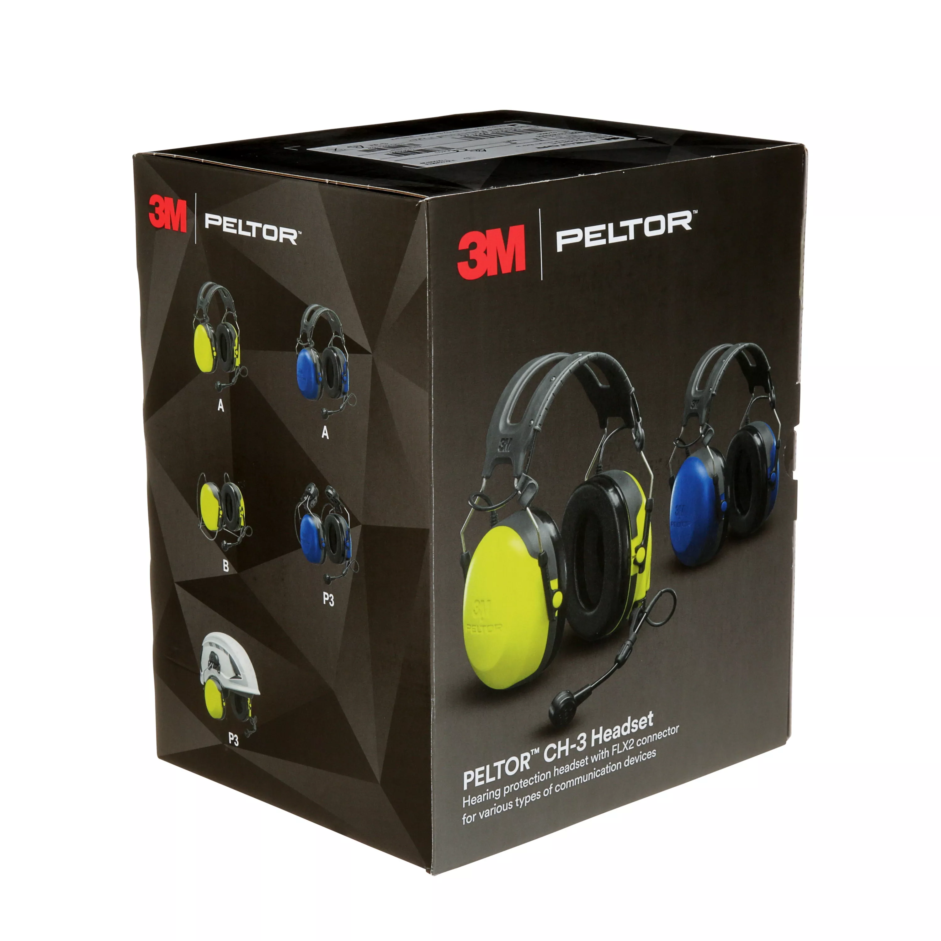 SKU 7100205729 | 3M™ PELTOR™ CH-3 Headset with PTT Neckband MT74H52B-111