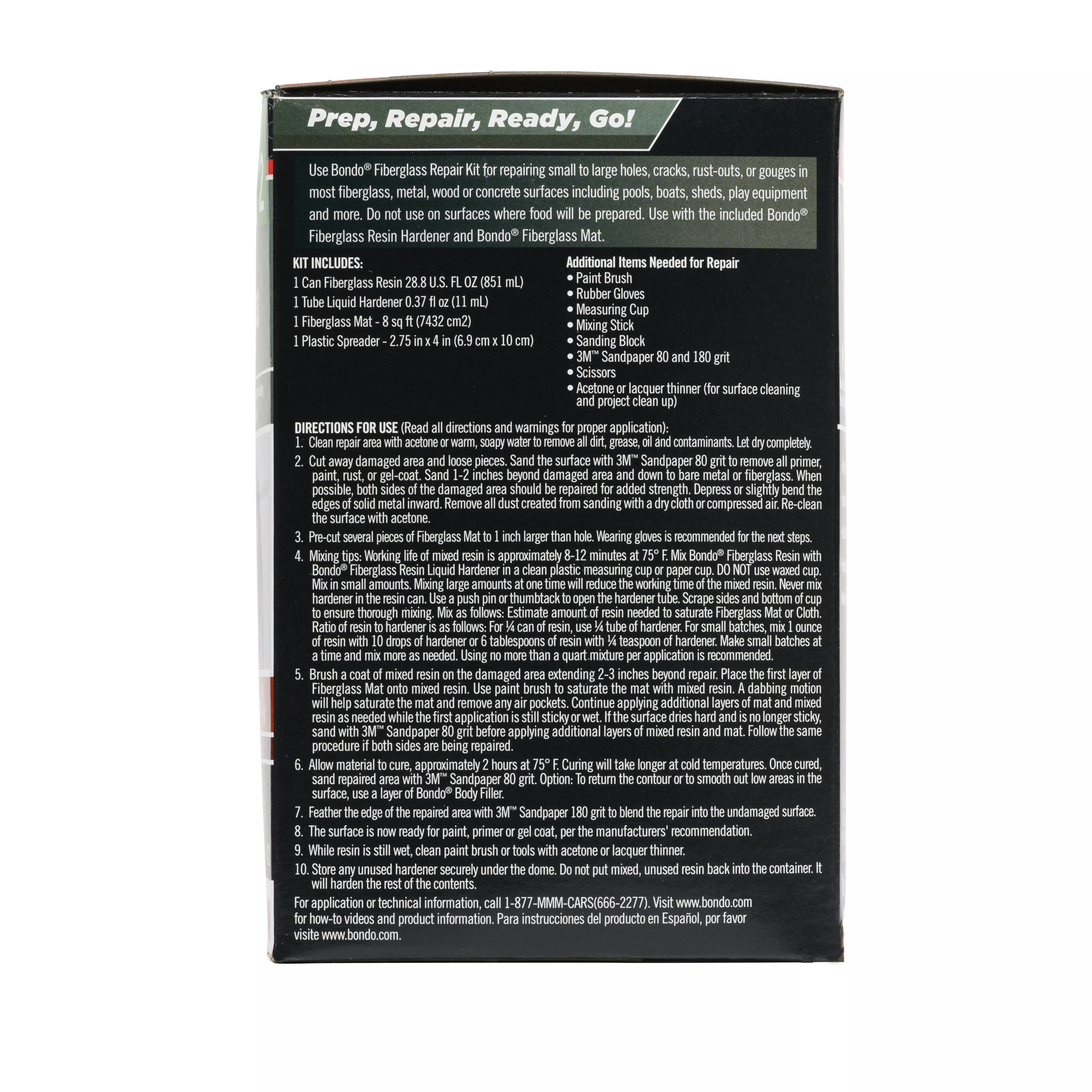 SKU 7010363204 | Bondo® Fiberglass Resin Repair Kit