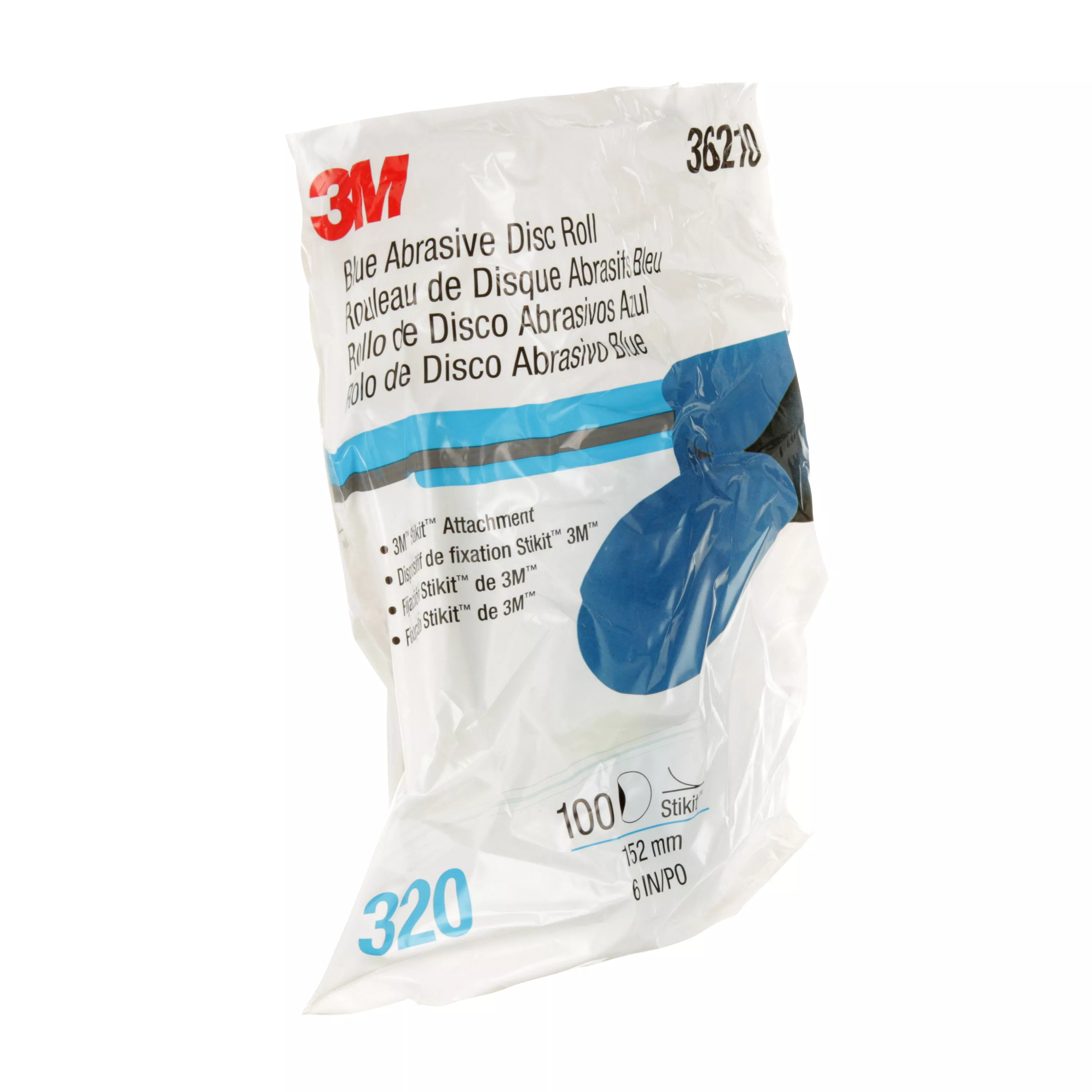 SKU 7100215729 | 3M™ Stikit™ Blue Abrasive Disc Roll 321U