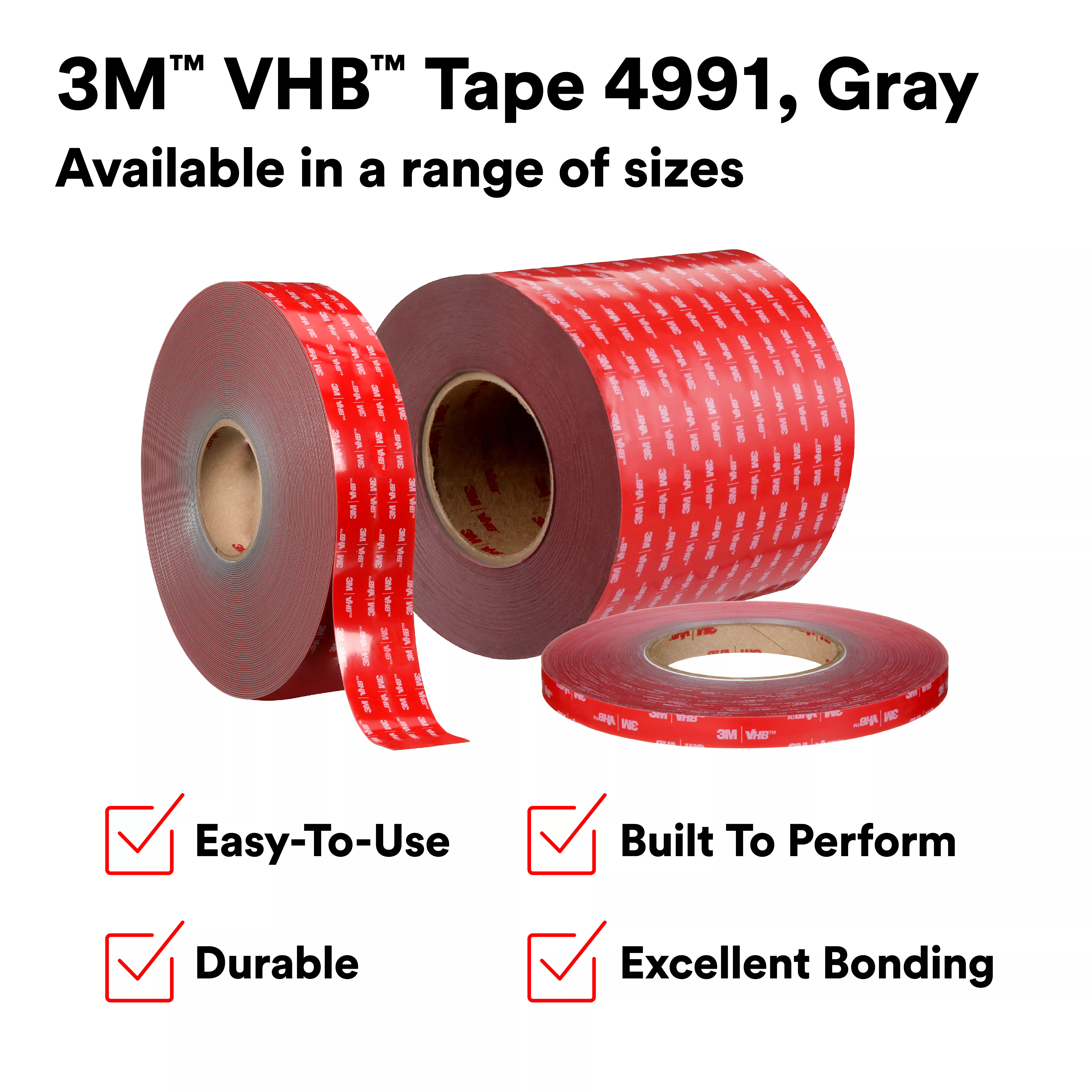 SKU 7100010277 | 3M™ VHB™ Tape 4991