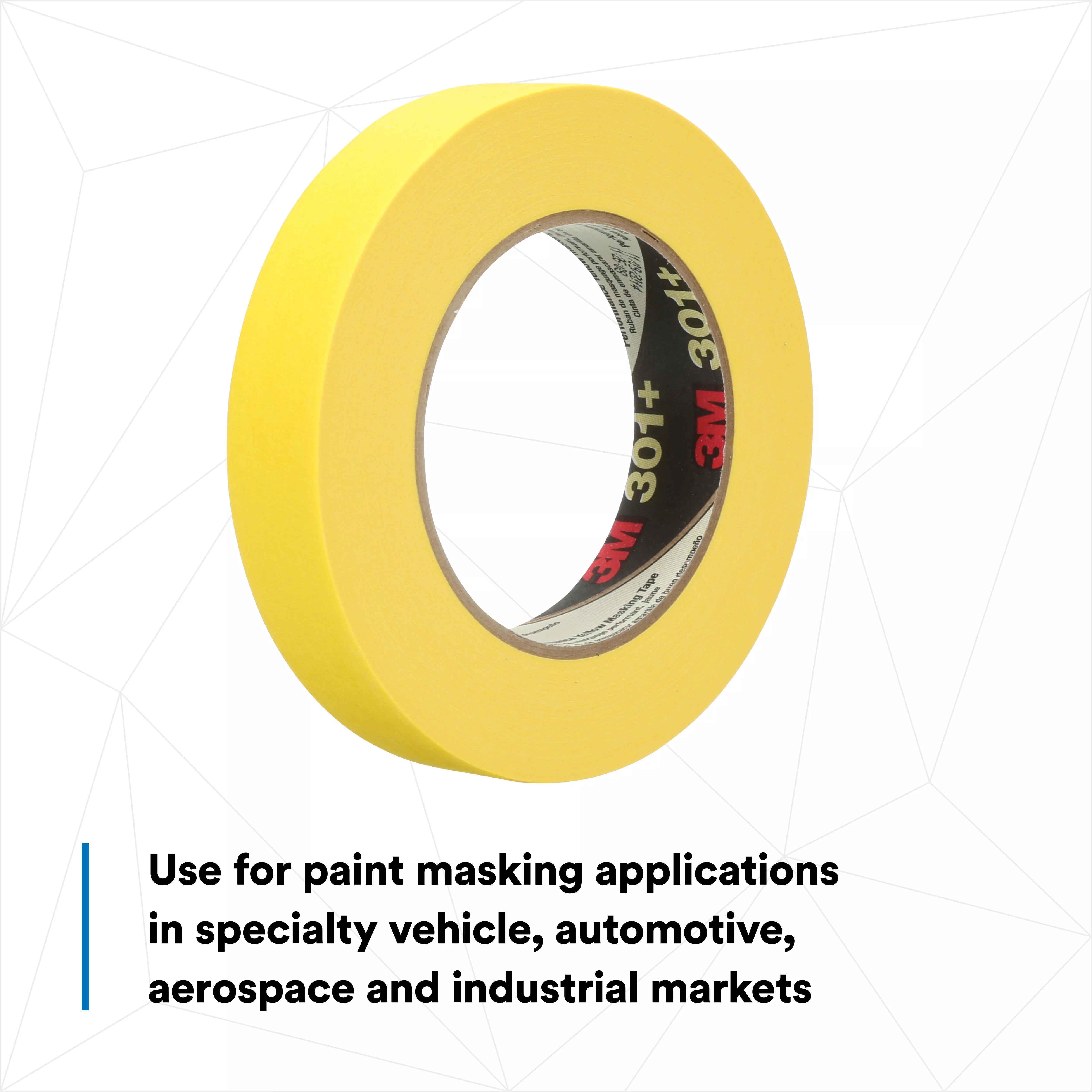 SKU 7000148419 | 3M™ Performance Yellow Masking Tape 301+