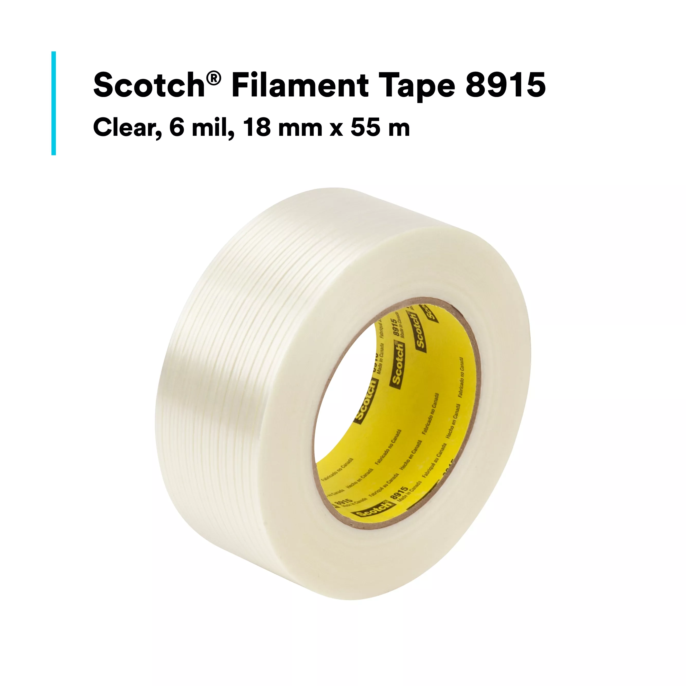 SKU 7000048605 | Scotch® Filament Tape Clean Removal 8915