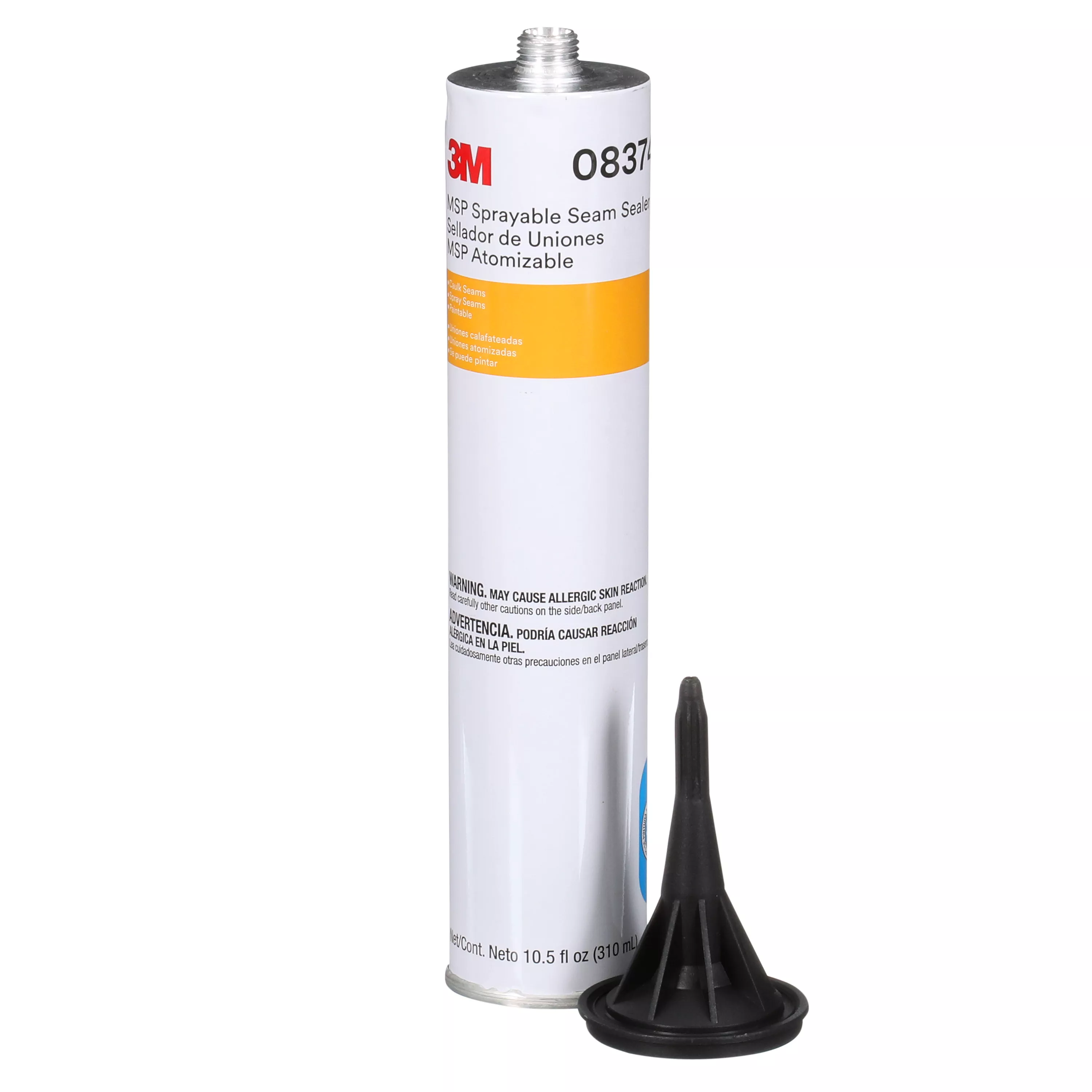 3M™ MSP Sprayable Seam Sealer, 08374, Gray, 10.5 FL OZ Cartridge, 6 per case