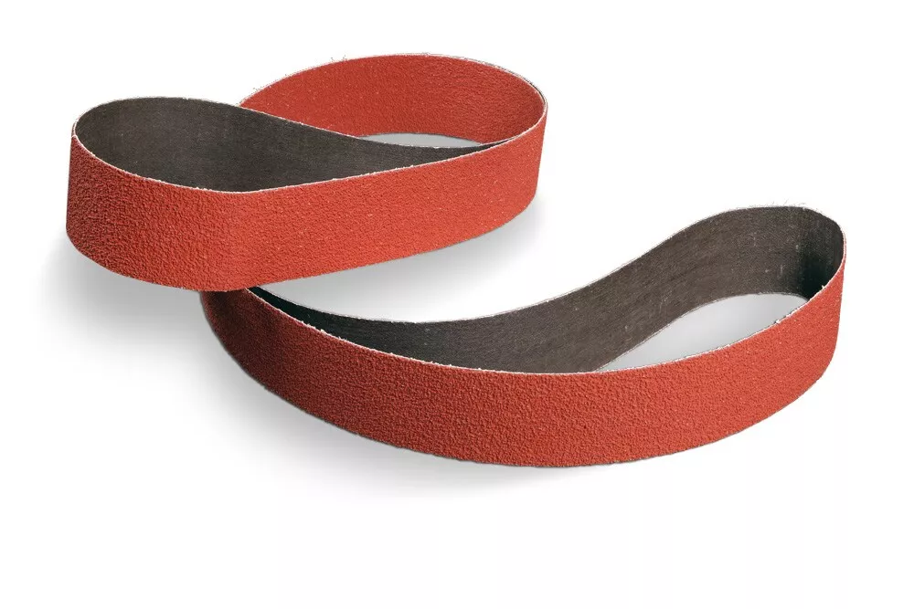 3M™ Cubitron™ II Cloth Belt 984F, 36+ YF-weight, 4 in x 132 in, Film-lok, Single-flex, 25 ea/Case