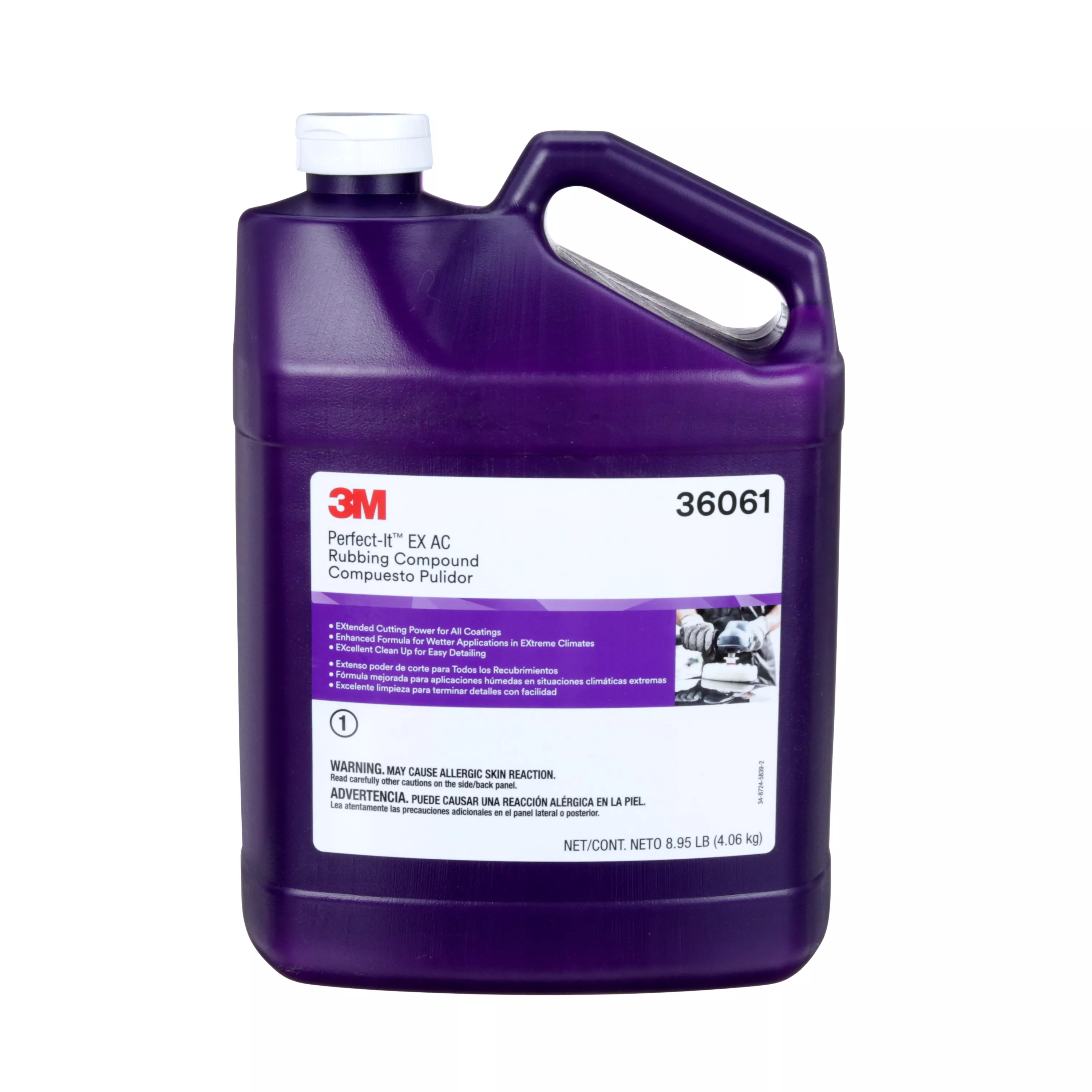 3M™ Perfect-It™ EX AC Rubbing Compound, 36061, 1 gal (8.95 lb), 4 per case