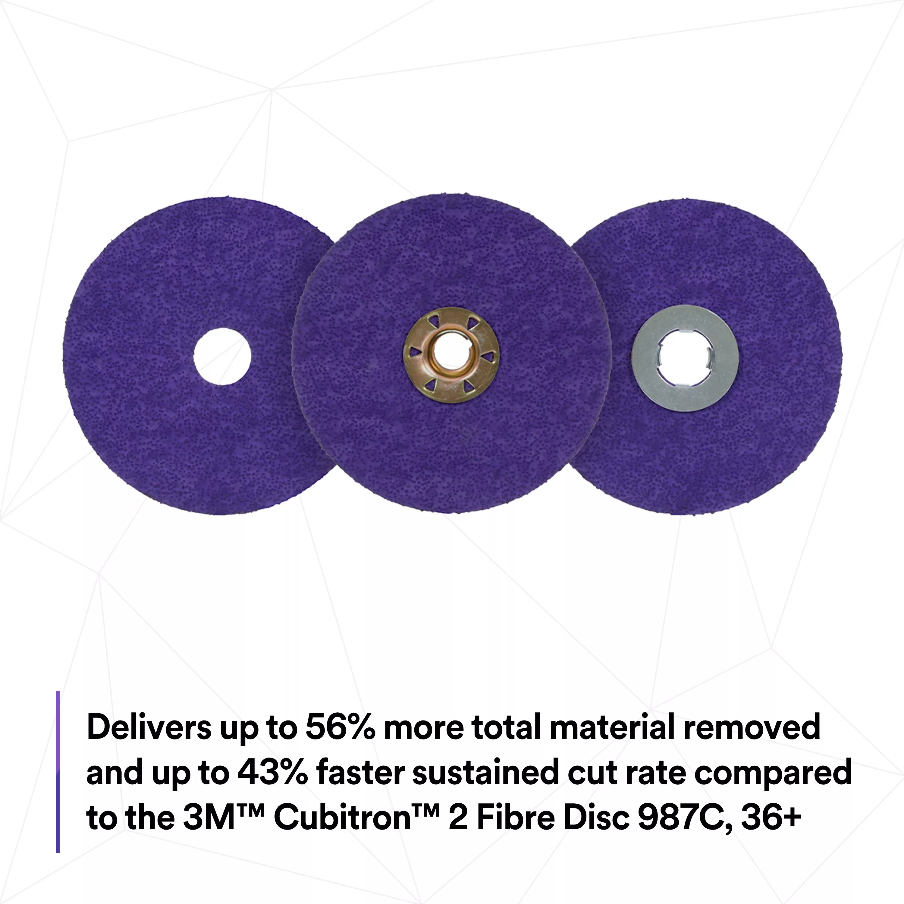 SKU 7100349499 | 3M™ Cubitron™ 3 Fibre Disc 1187C