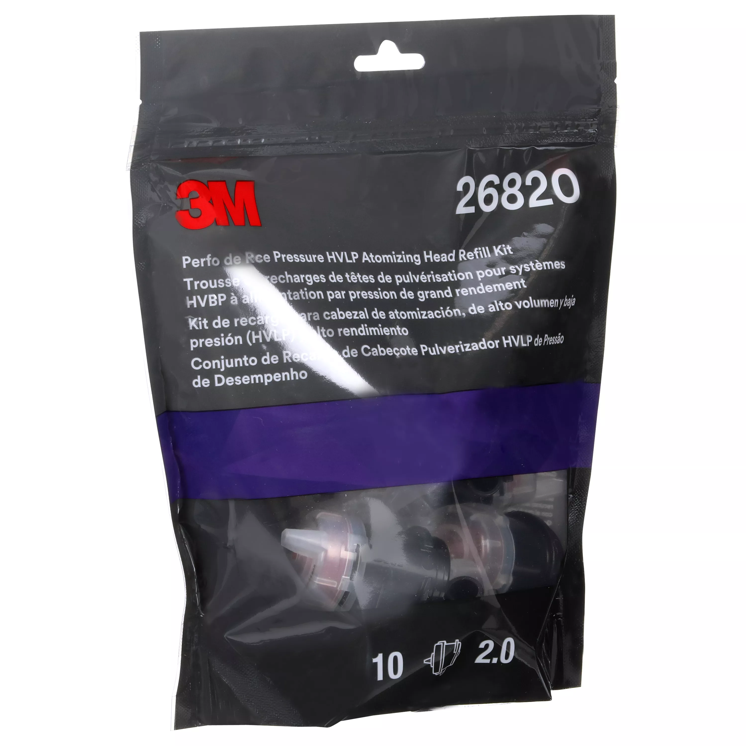 SKU 7100271256 | 3M™ Performance Pressure HVLP Atomizing Head Refill Kit 26820