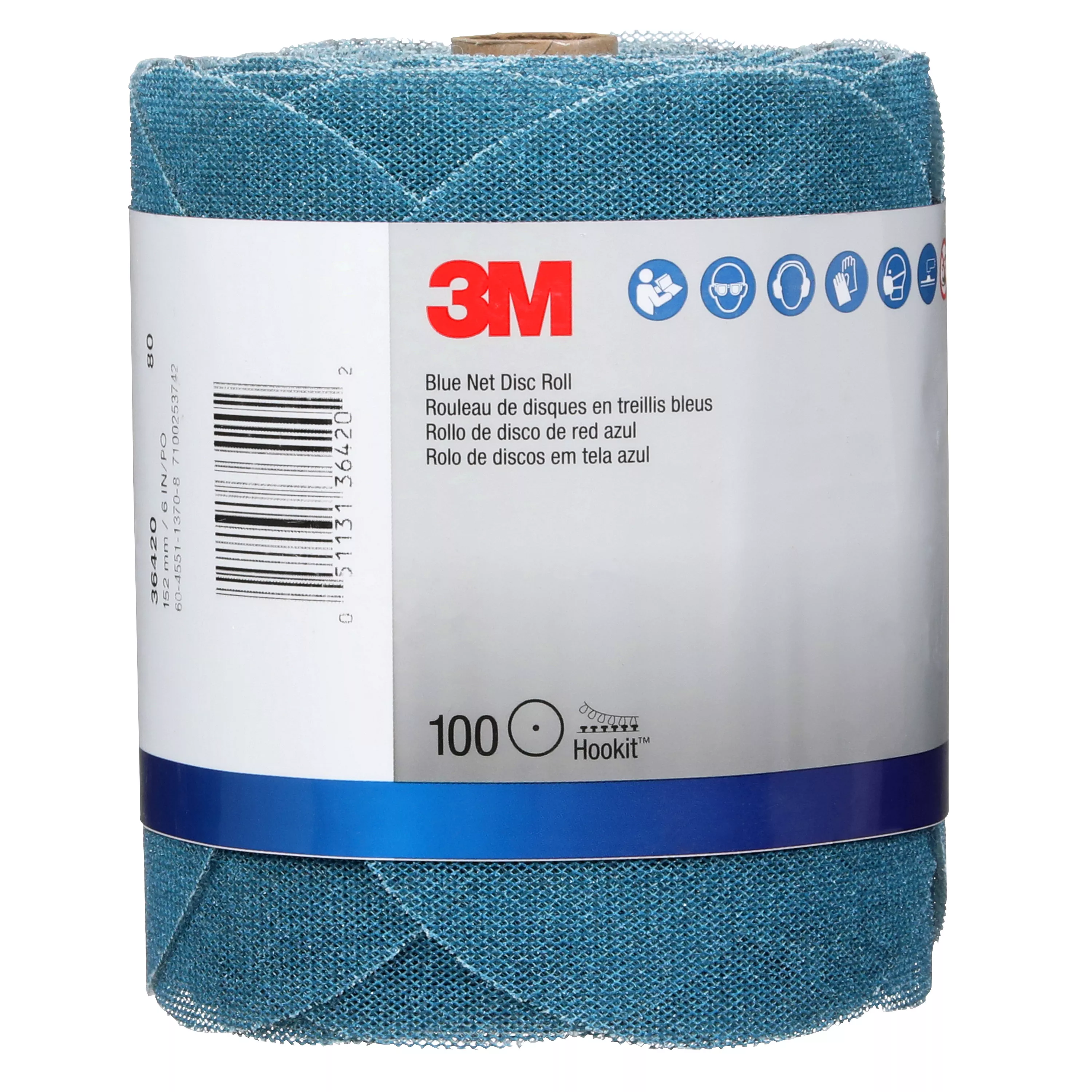 SKU 7100253742 | 3M™ Blue Net Disc Roll 36420