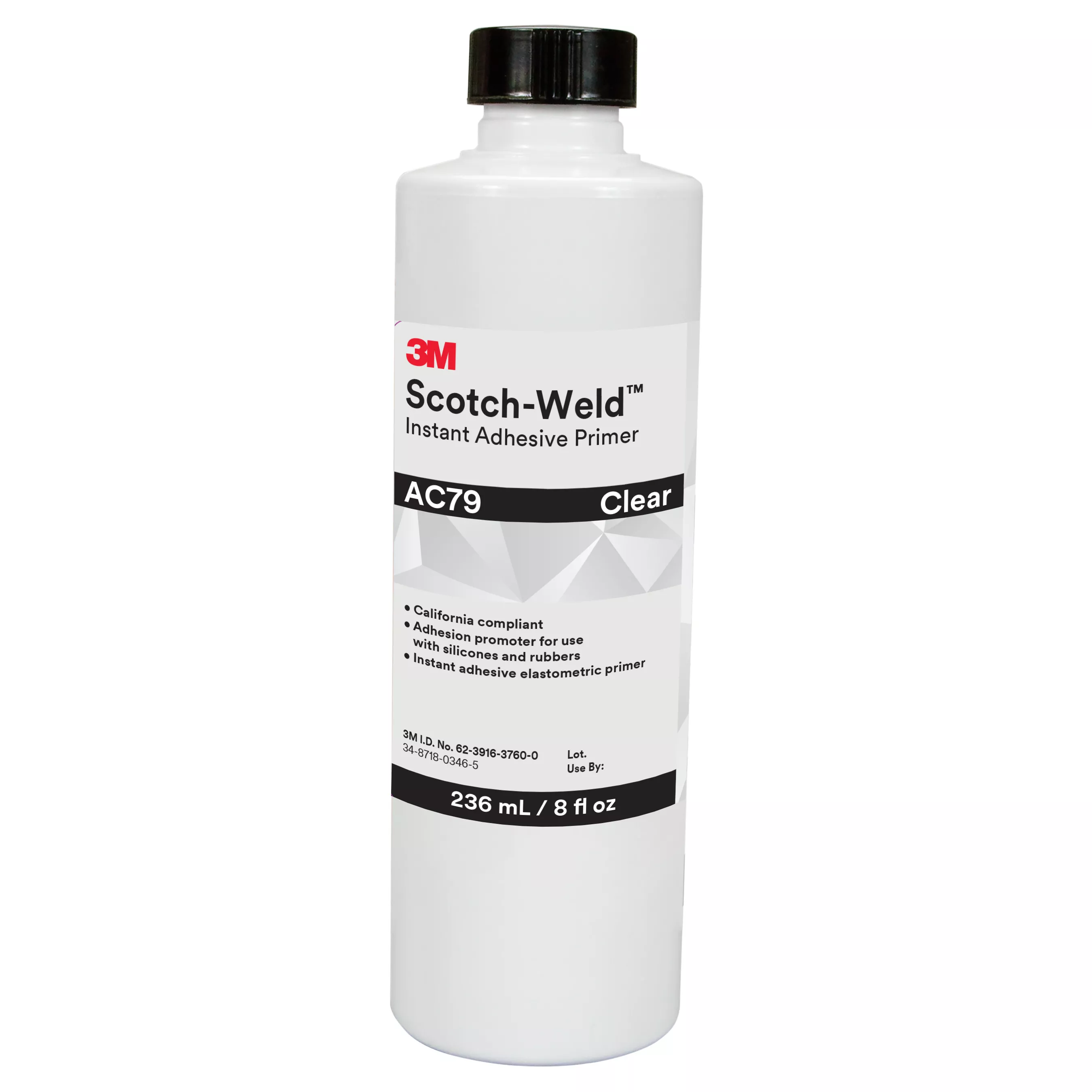 3M™ Scotch-Weld™ Instant Adhesive Primer AC79, Clear, 8 fl o, 4 Bottles/Case