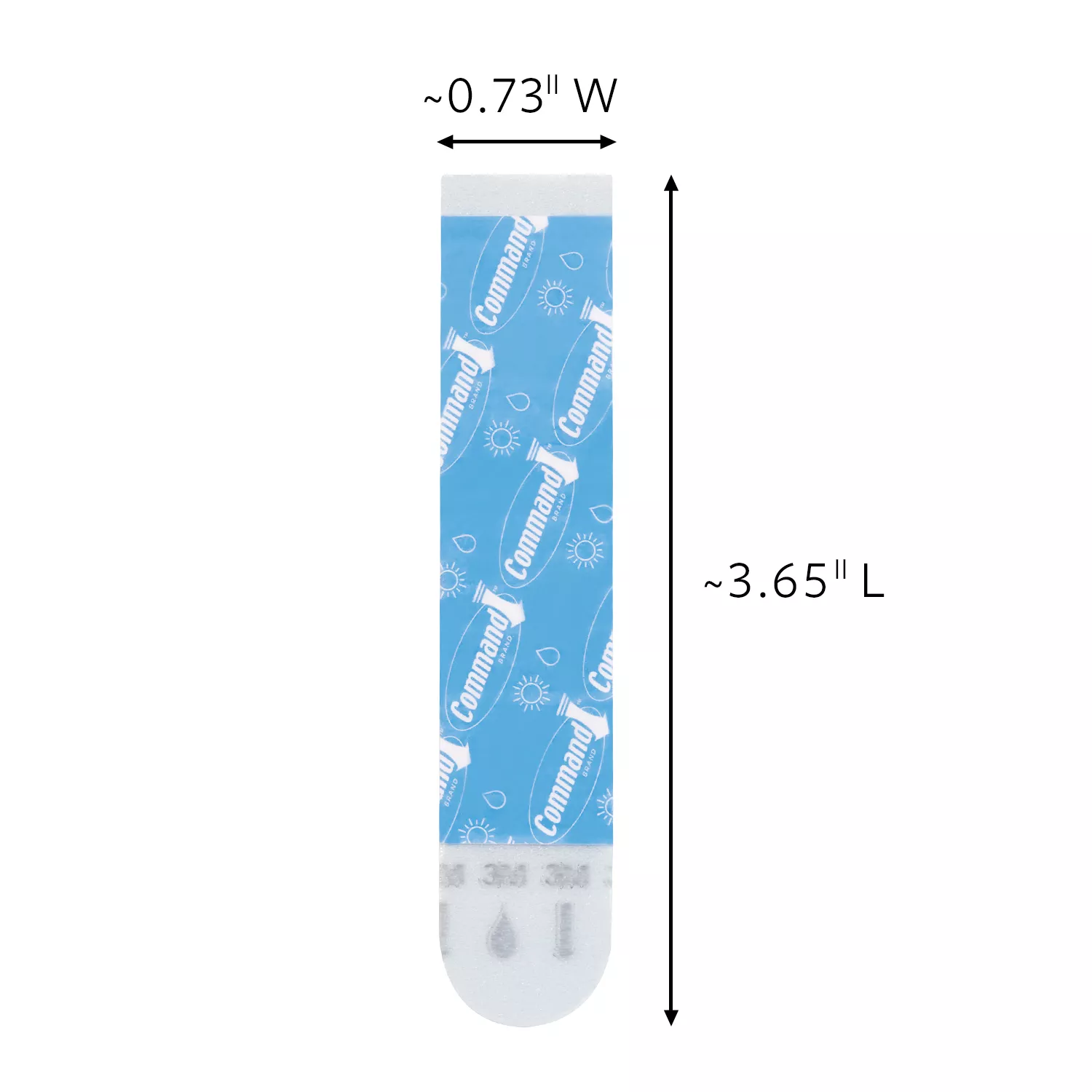 SKU 7100324634 | Command™ All Weather/Bath Medium and Large Foam Replacement Strips 17615AWB-8ESF