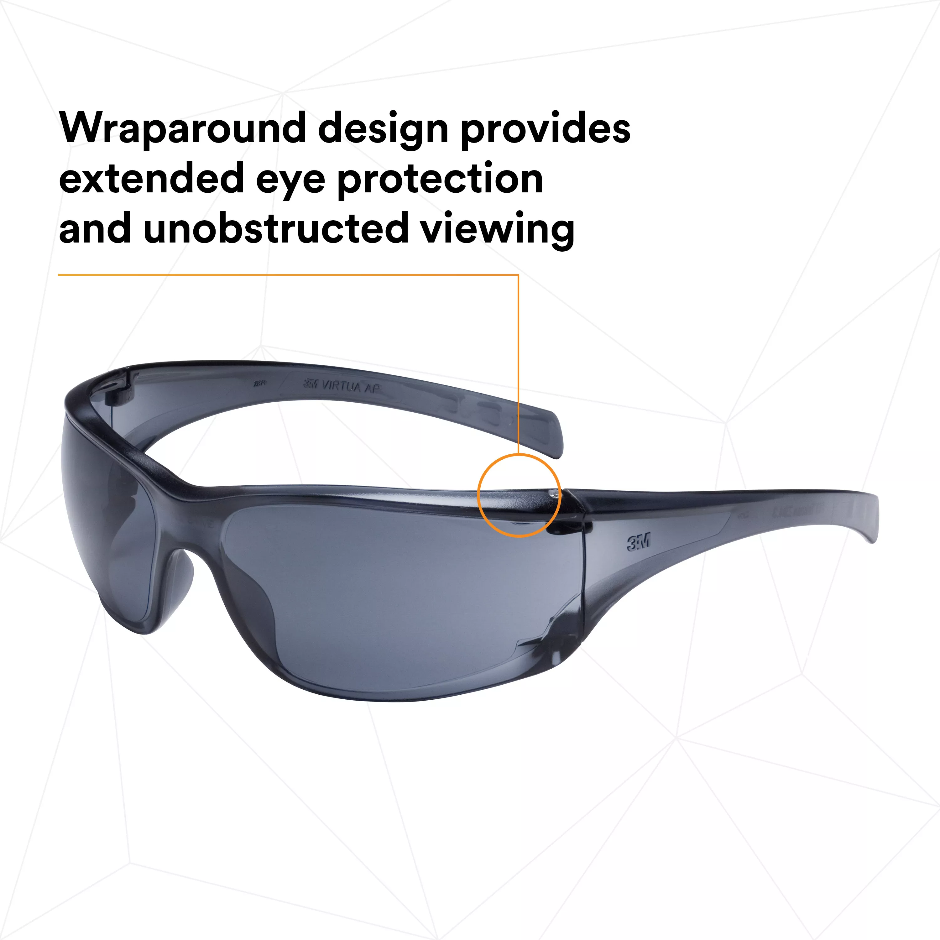 SKU 7000030050 | 3M™ Virtua™ AP Protective Eyewear 11815-00000-20 Gray Hard Coat Lens