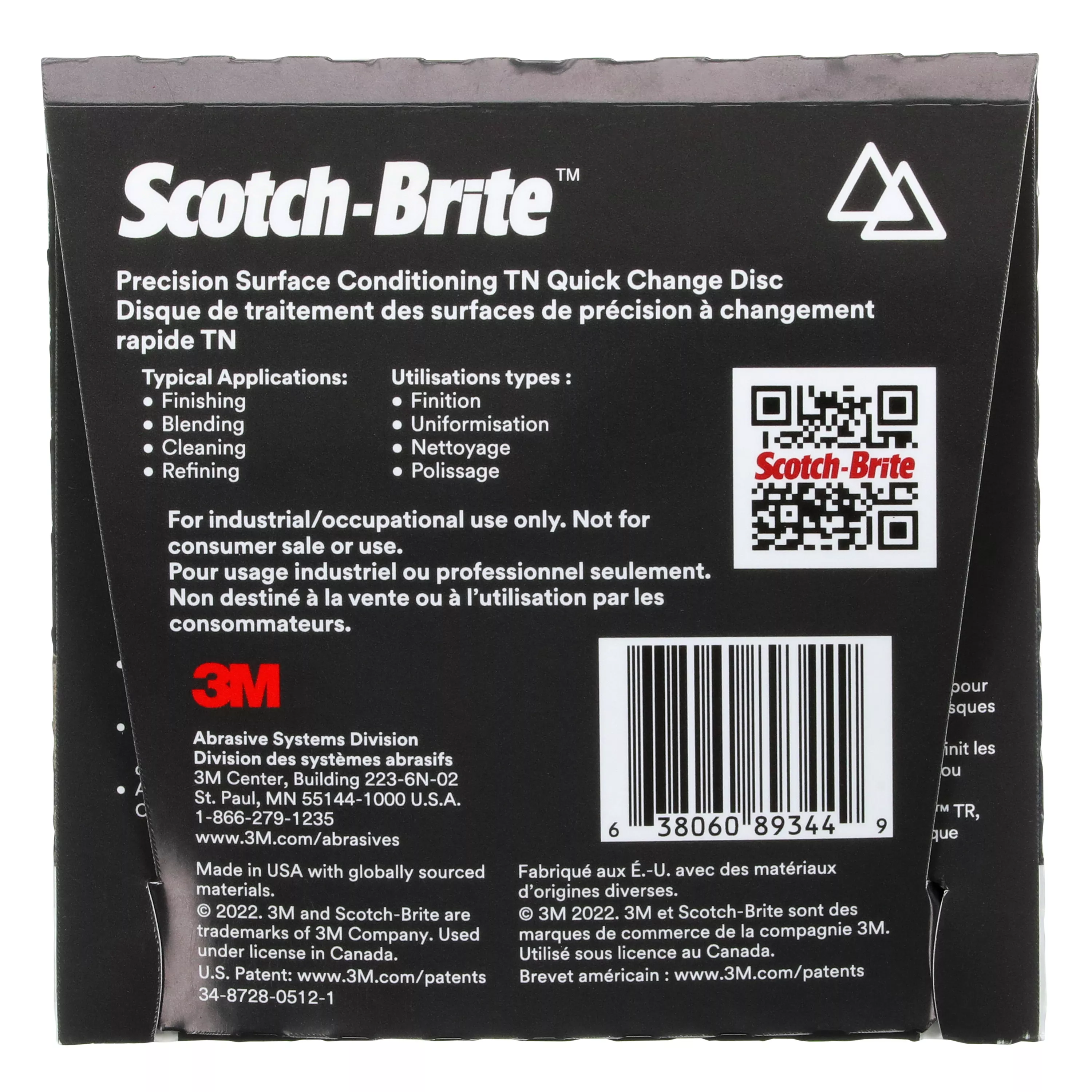 Product Number PN-DN | Scotch-Brite™ Precision Surface Conditioning TN Quick Change Disc