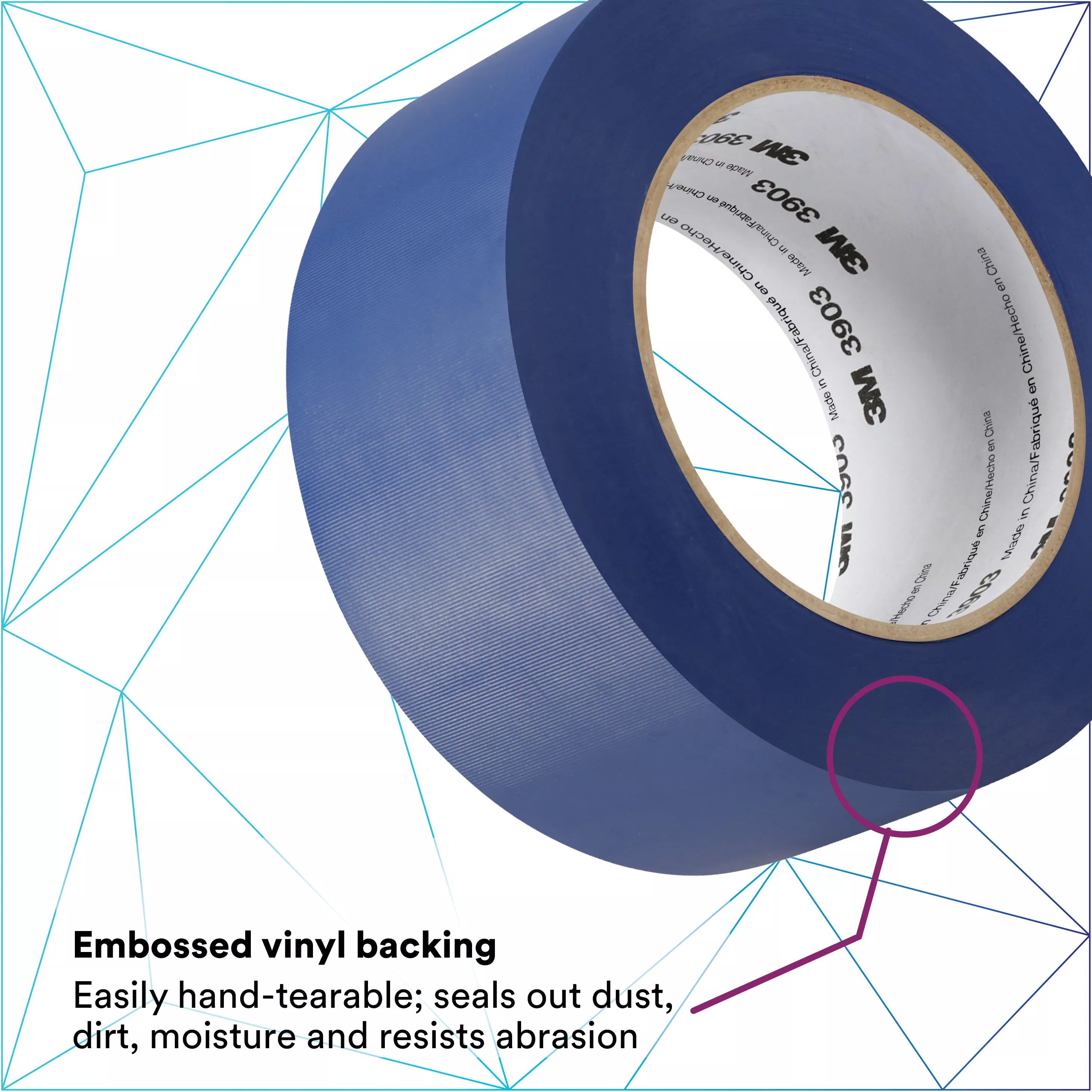 SKU 7100155016 | 3M™ Vinyl Duct Tape 3903