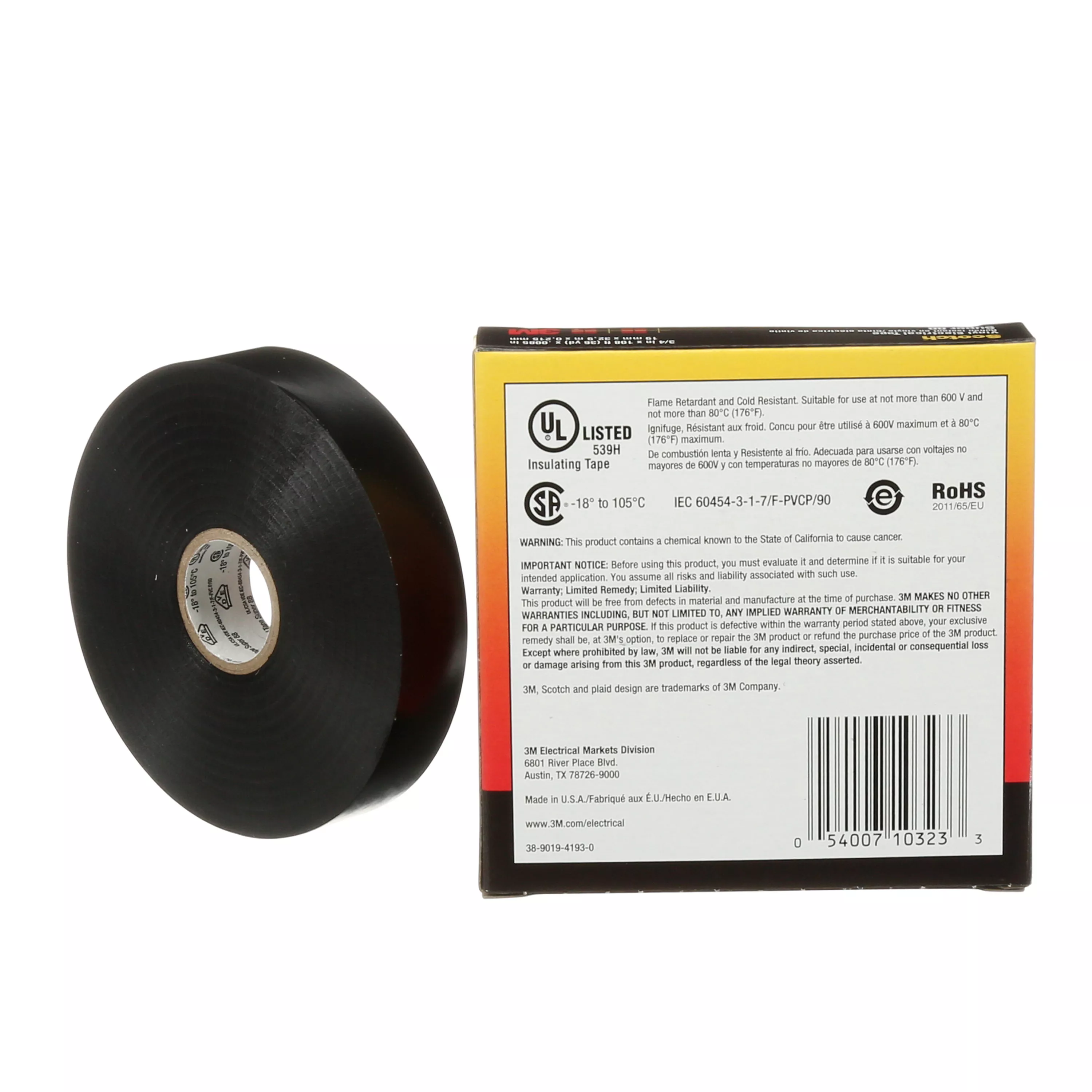 SKU 7000058434 | Scotch® Vinyl Electrical Tape Super 88