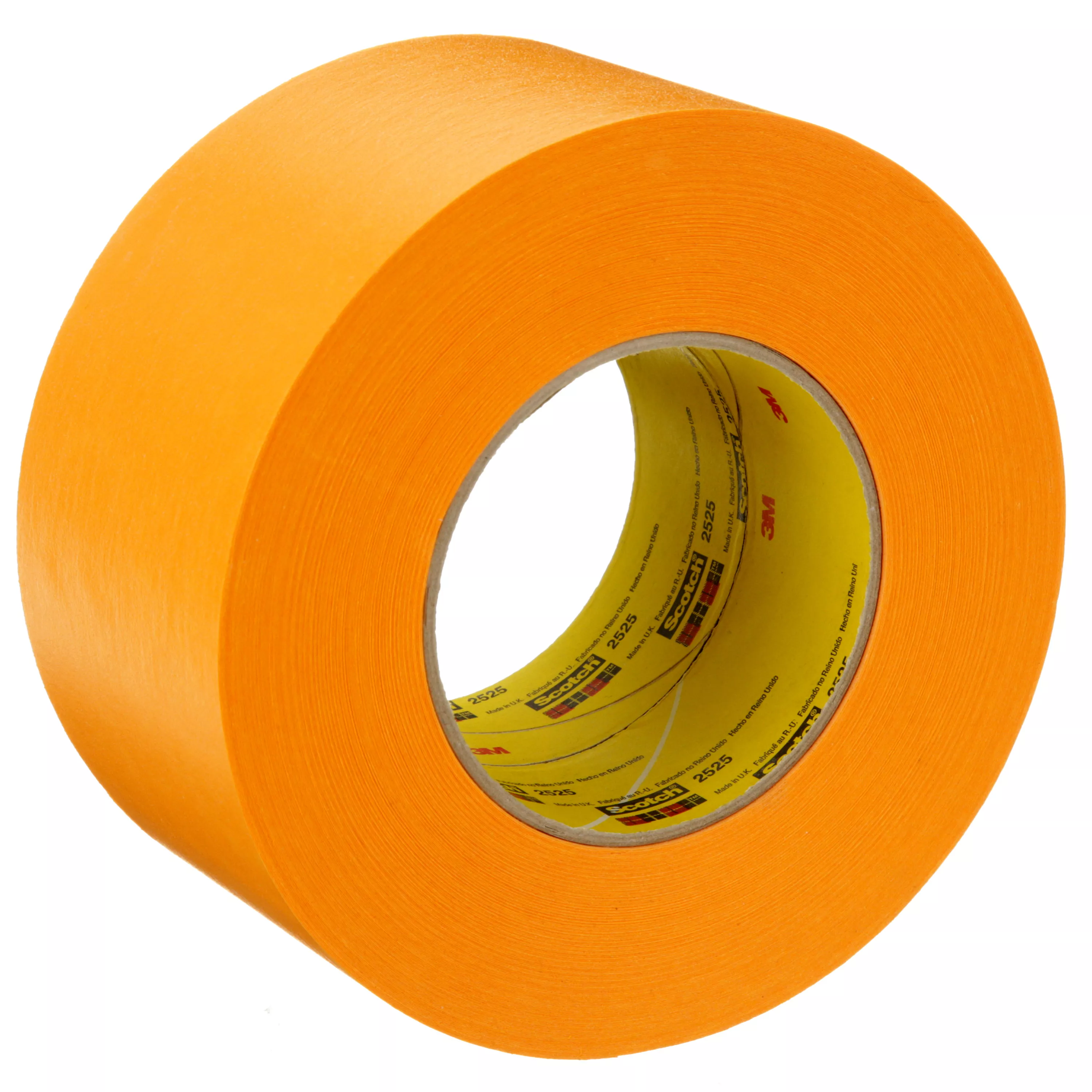 3M™ Performance Flatback Tape 2525, Orange, 72 mm x 55 m, 9.5 mil, 12
Rolls/Case