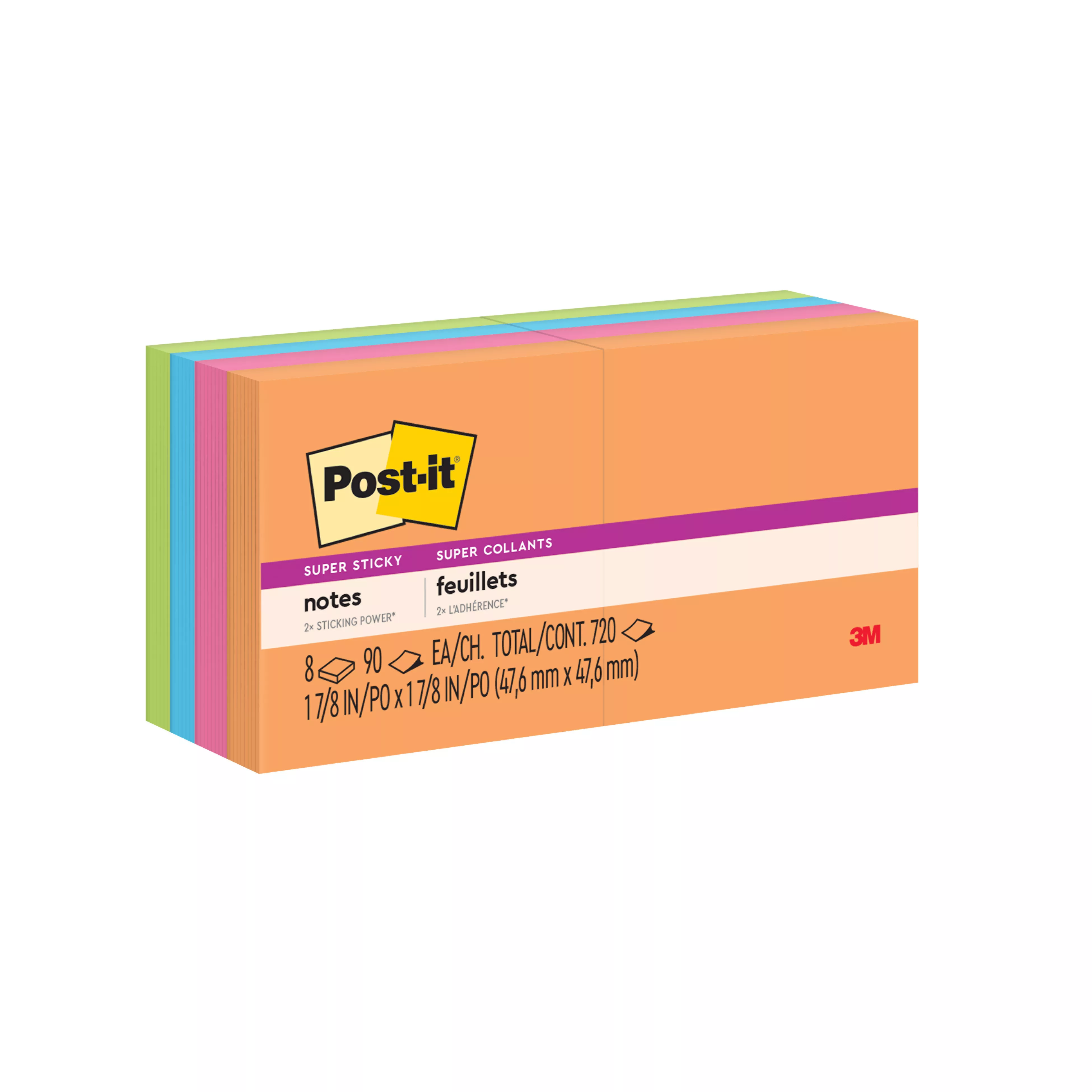 SKU 7100262109 | Post-it® Super Sticky Notes 622-6SSAU