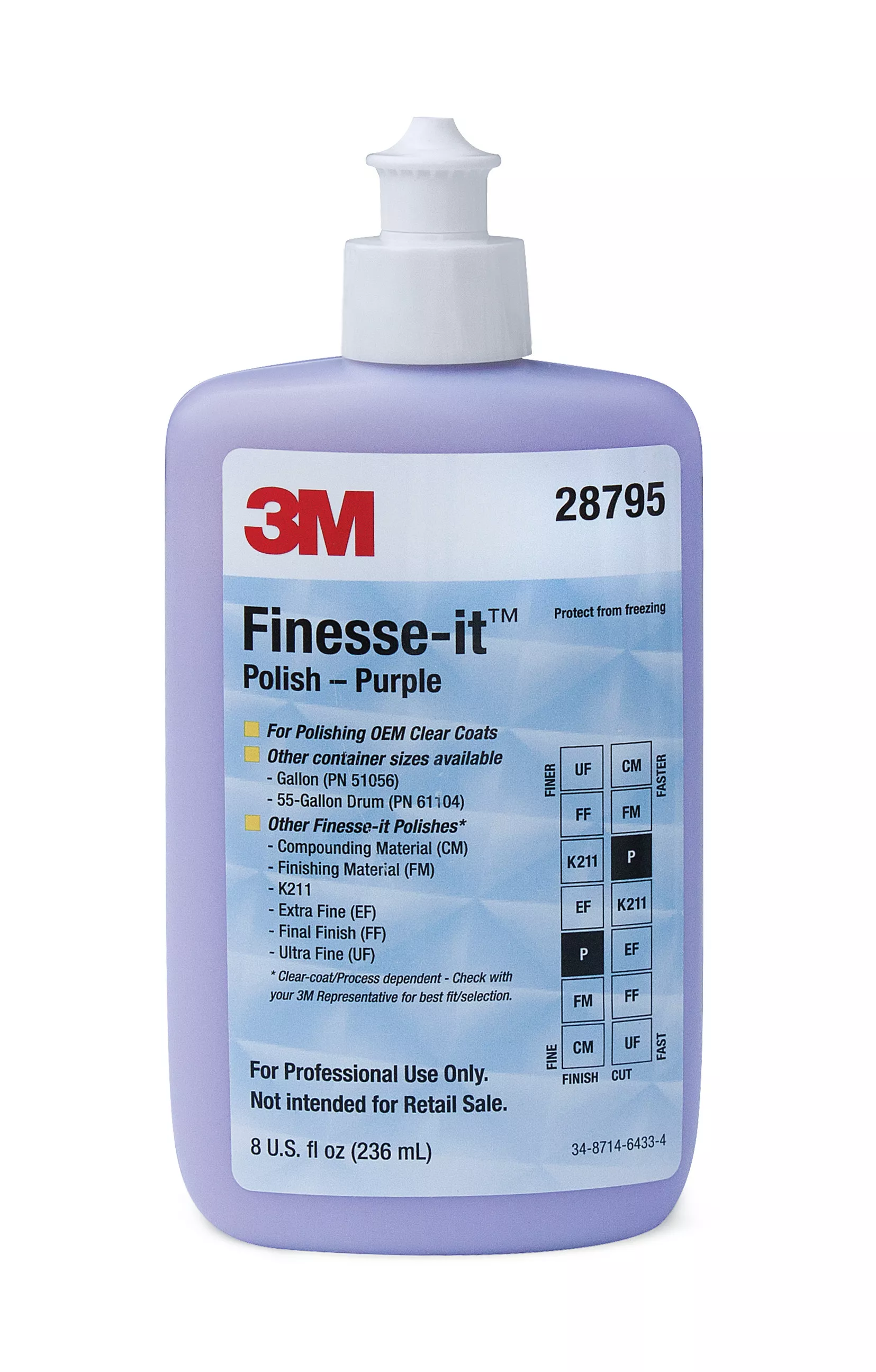 3M™ Finesse-it™ Polish Standard Series, 28795, Purple (120), 8 oz, 4
ea/Case