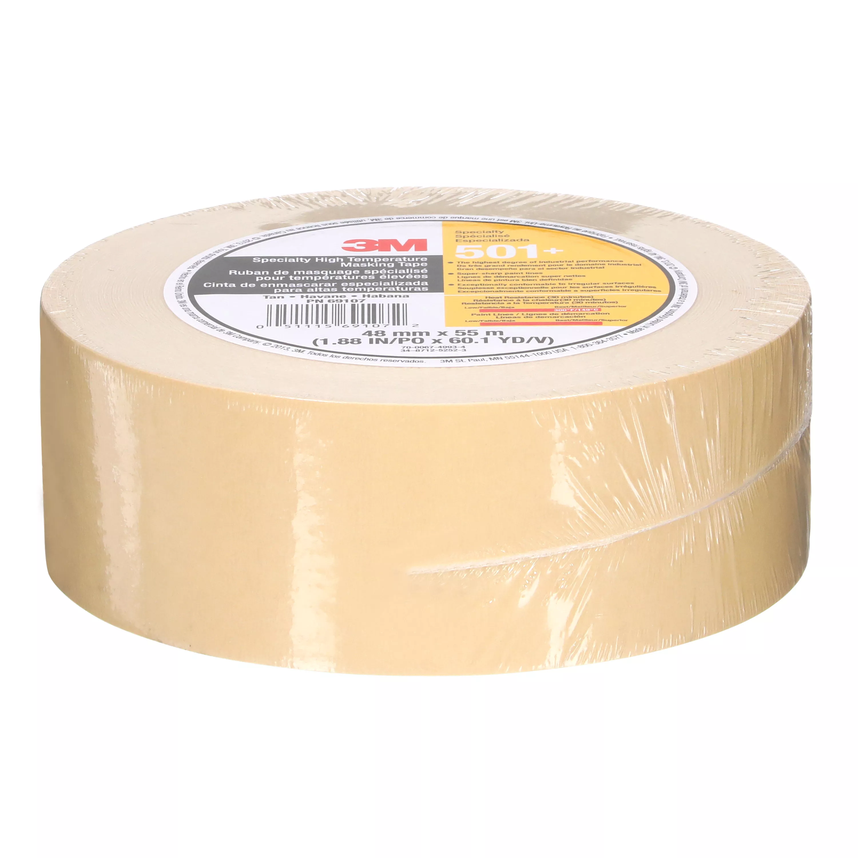 SKU 7010335156 | 3M™ Specialty High Temperature Masking Tape 501+