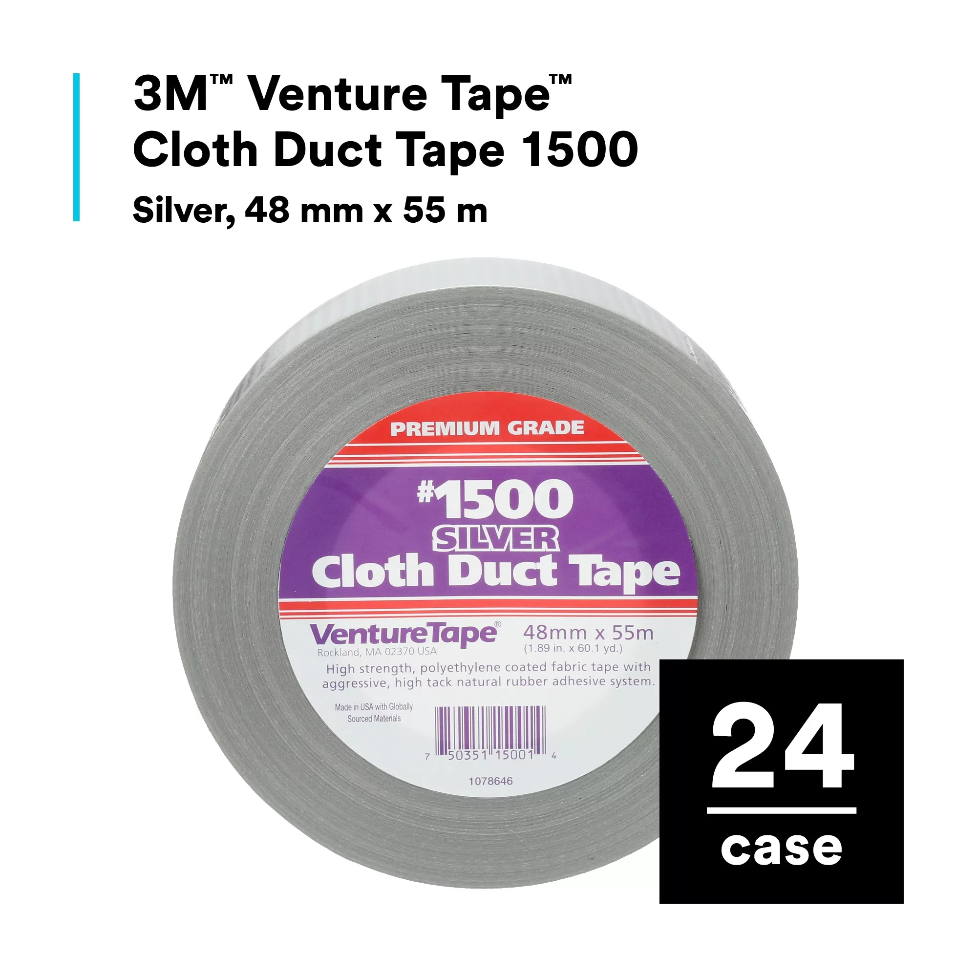 Product Number 1500 | 3M™ Venture Tape™ Cloth Duct Tape 1500