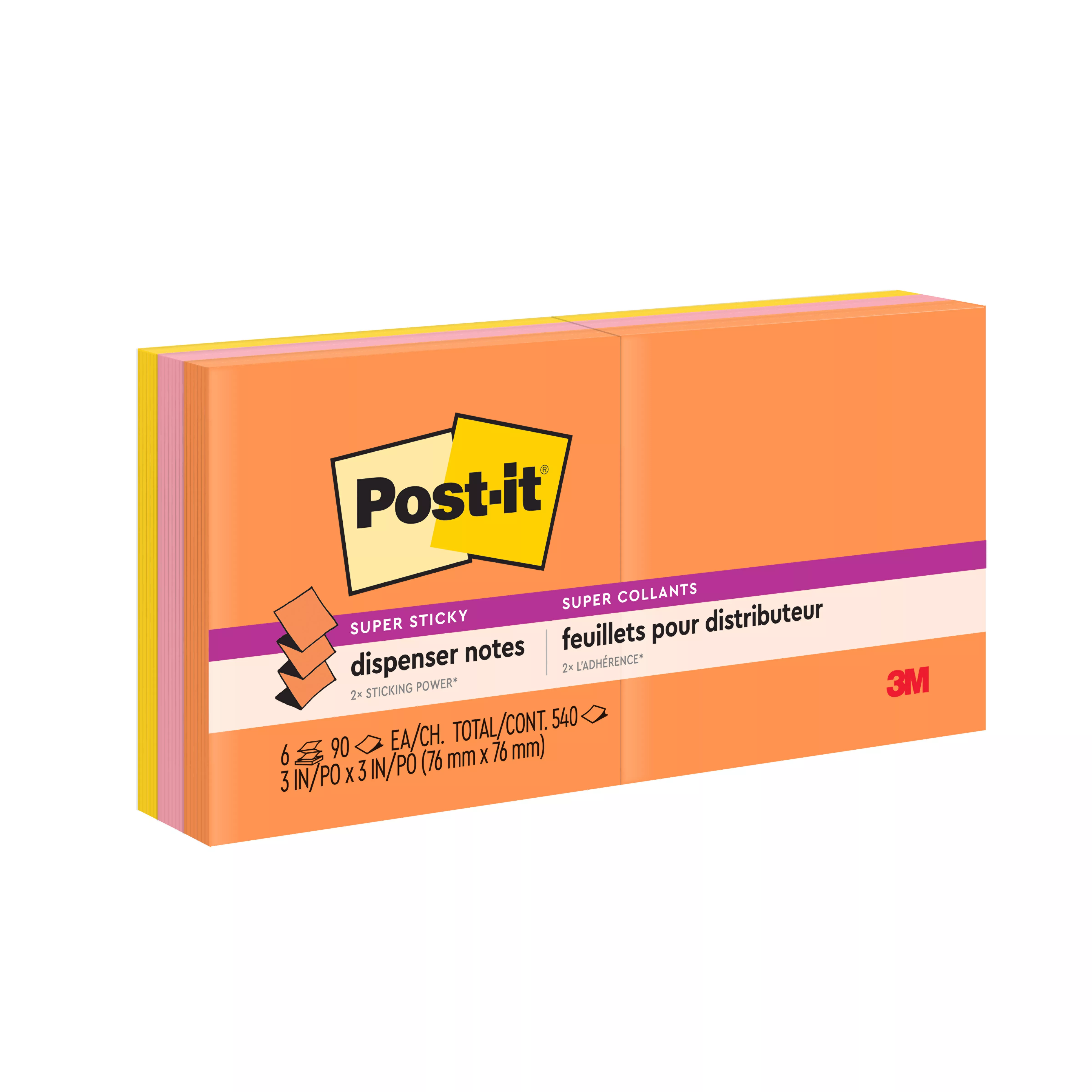 SKU 7100230166 | Post-it® Super Sticky Dispenser Pop-up Notes R330-6SSUC