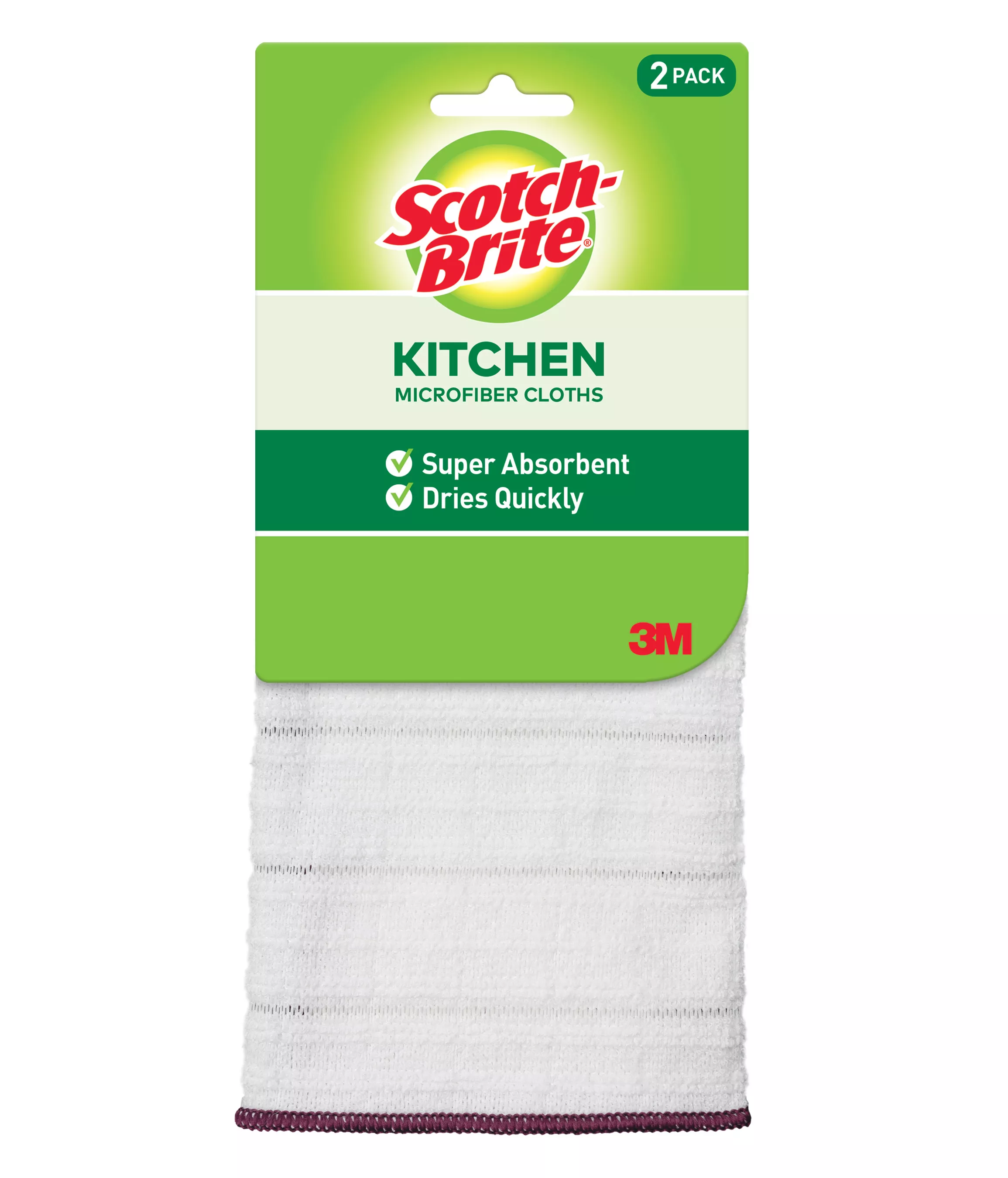 Scotch-Brite® Premium Microfiber Kitchen Cloth, 2/Pack, 12 Pack/Case