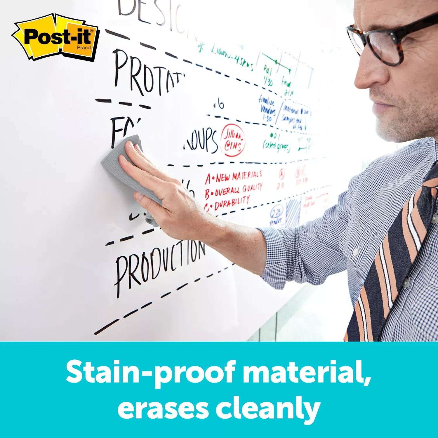 Product Number DEF8X4 | Post-it® Dry Erase Surface DEF8x4