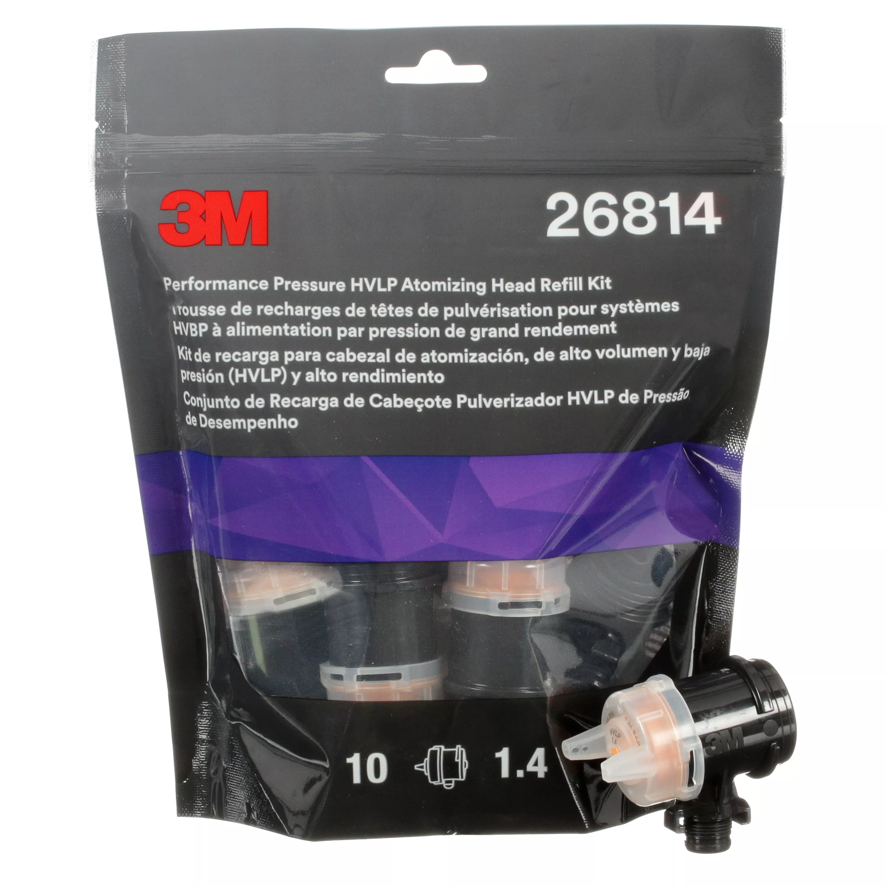 Product Number 26814 | 3M™ Performance Pressure HVLP Atomizing Head Refill Kit 26814