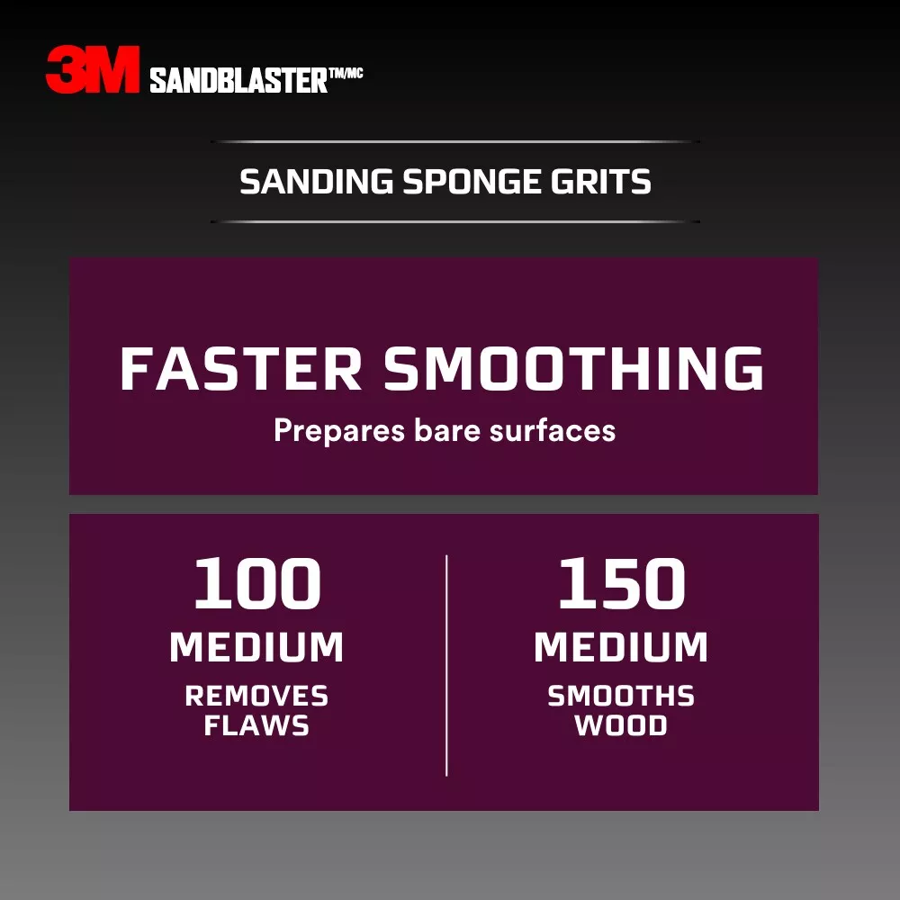 SKU 7000047883 | 3M™ SandBlaster™ EDGE DETAILING Sanding Sponge