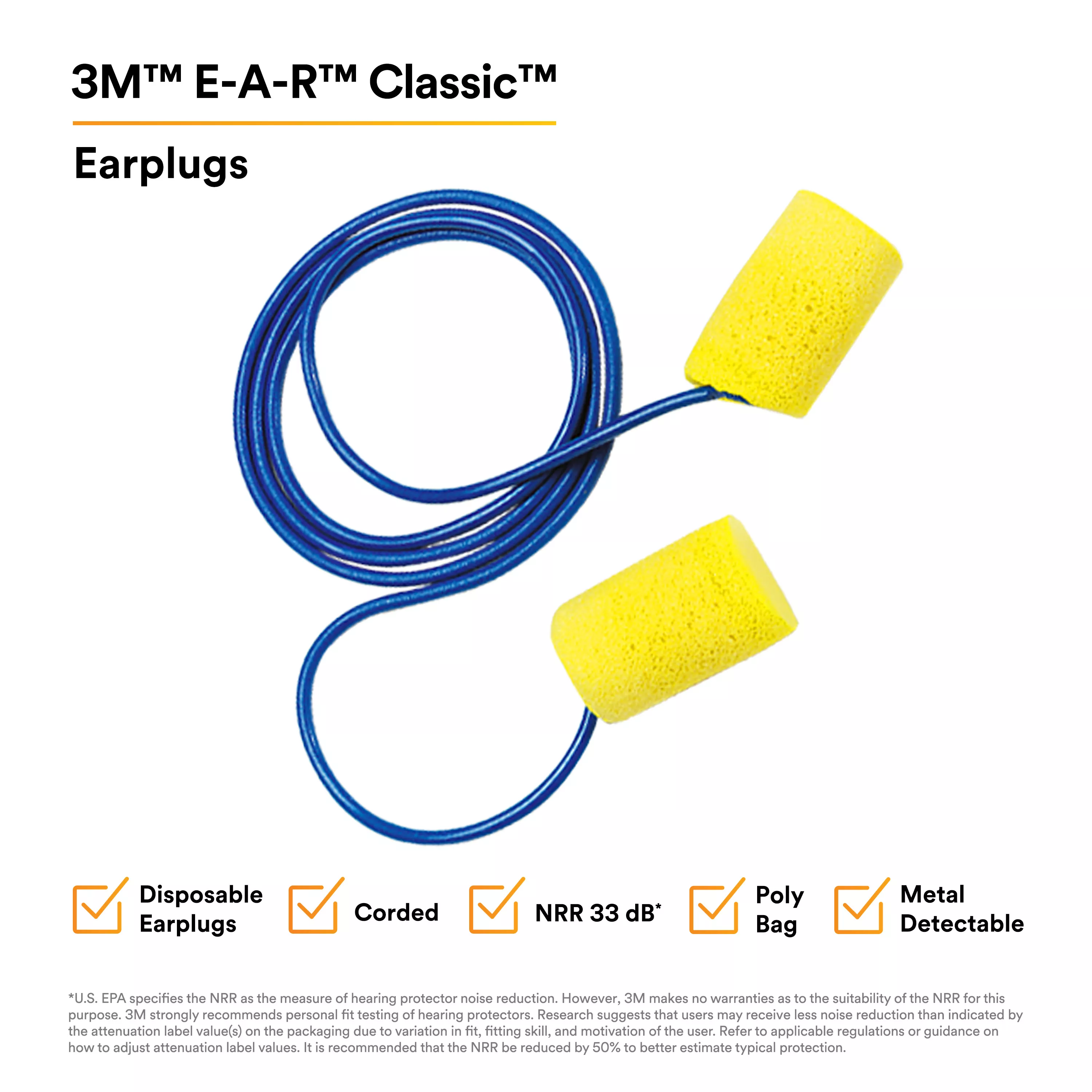 UPC 10080529110319 | 3M™ E-A-R™ Classic™ Earplugs 311-4101