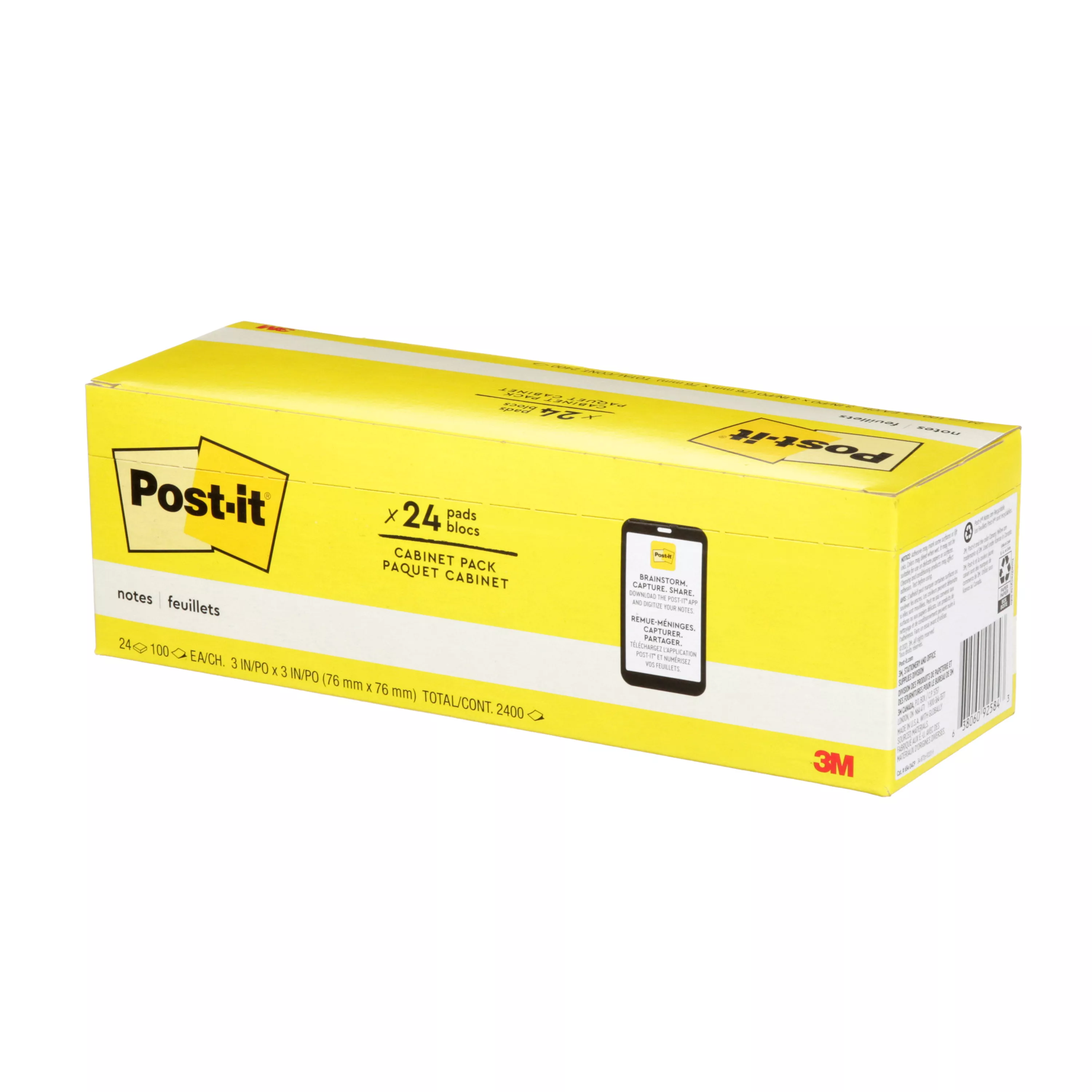 SKU 7100249259 | Post-it® Notes 654-24CP