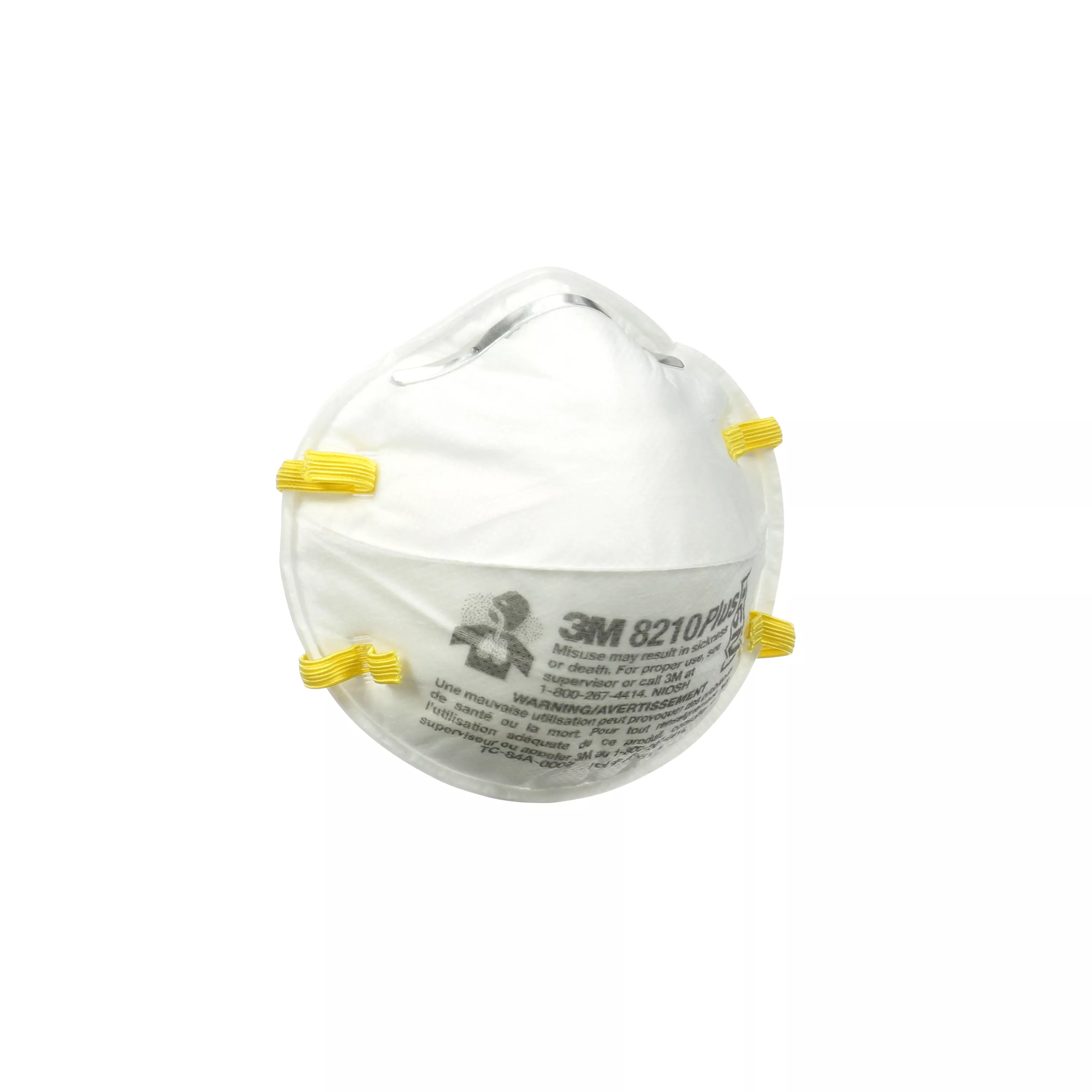 SKU 7100200437 | 3M™ 8210 Plus Performance Sanding and Fiberglass Respirator 8210PH6-DC