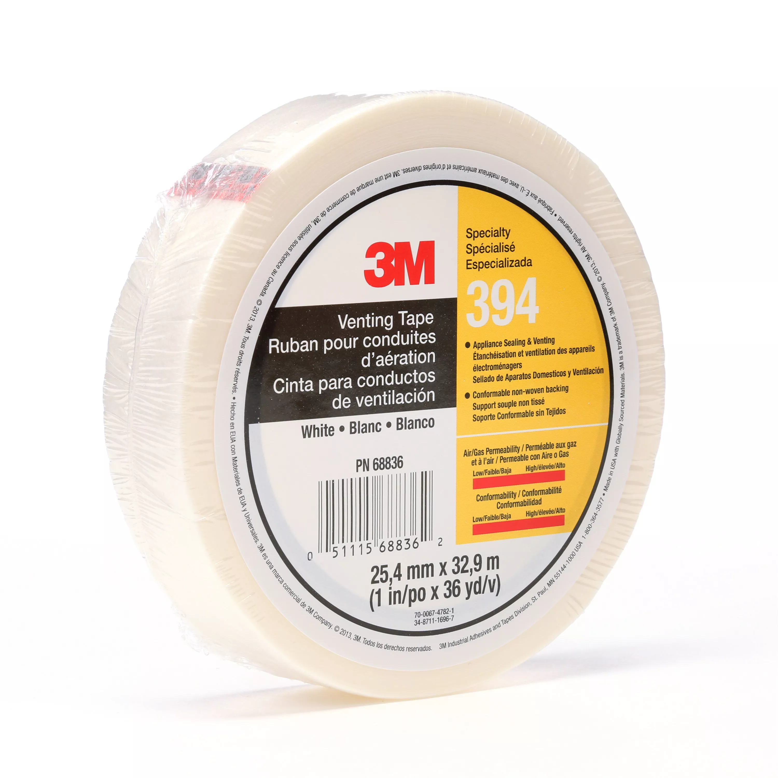 SKU 7010335135 | 3M™ Vent Tape 394