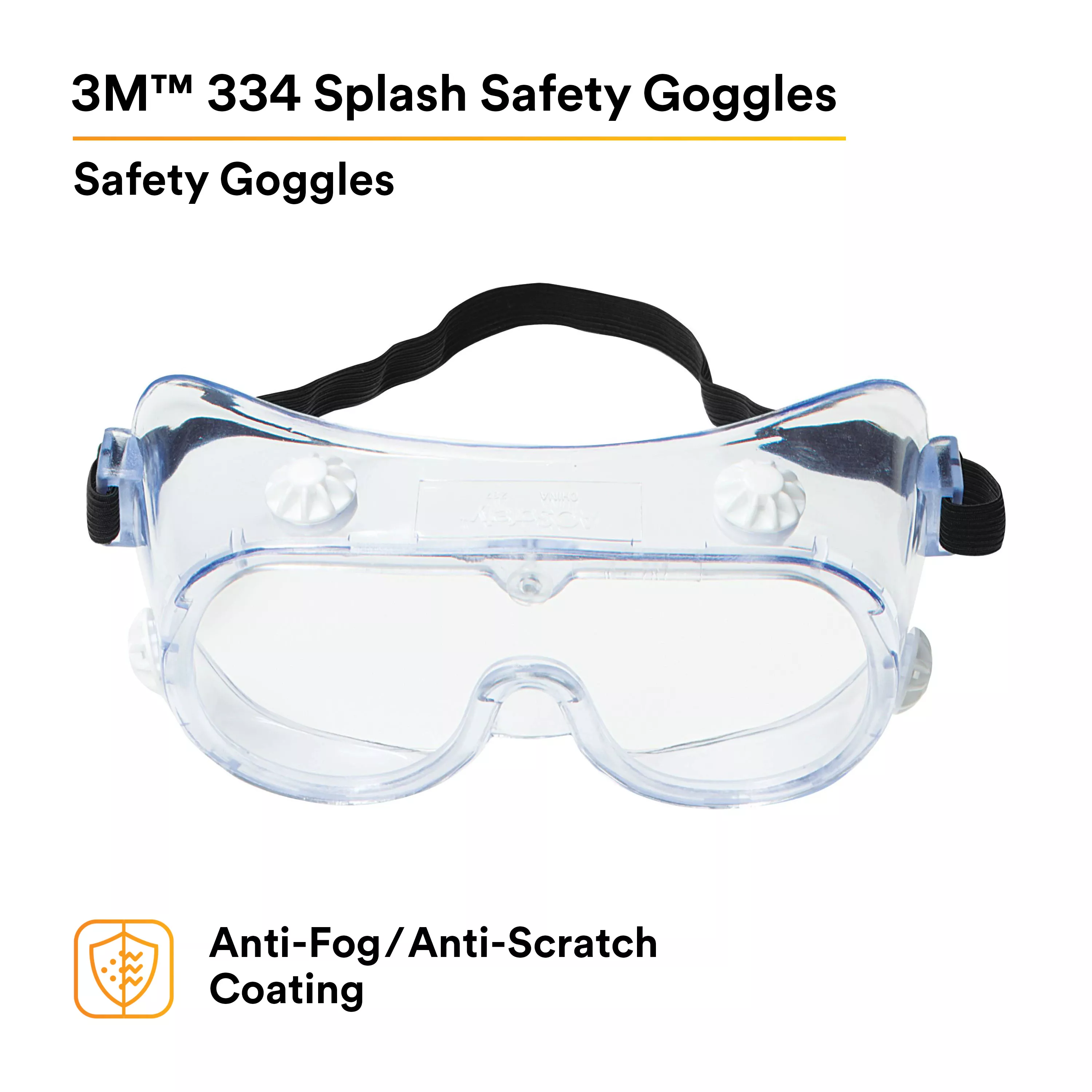 UPC 10078371621404 | 3M™ 334 Splash Safety Goggles Anti-Fog 40661-00000-10