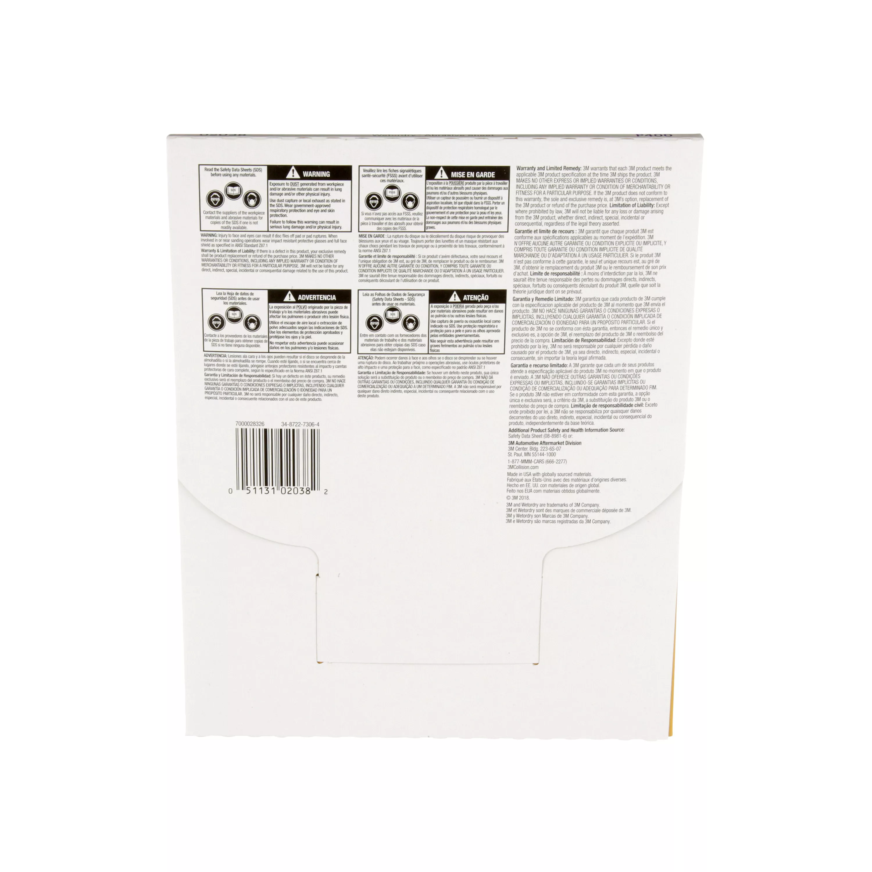 SKU 7000028326 | 3M™ Wetordry™ Abrasive Sheet 213Q