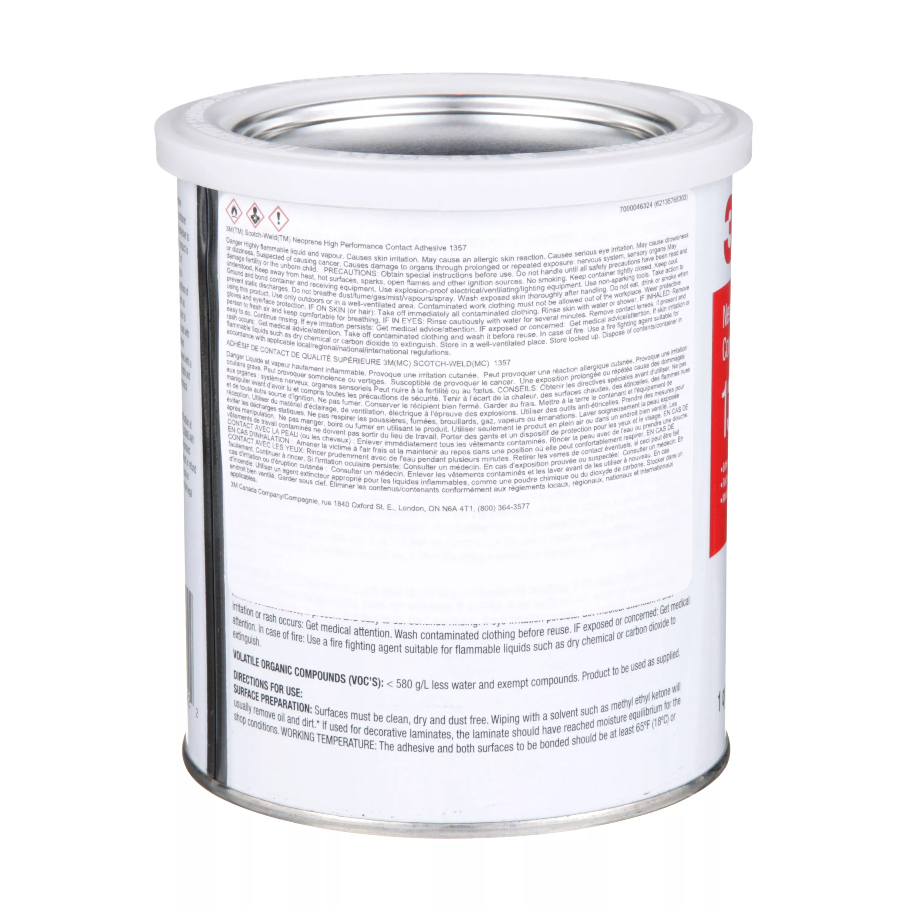 SKU 7000046324 | 3M™ Neoprene High Performance Contact Adhesive 1357