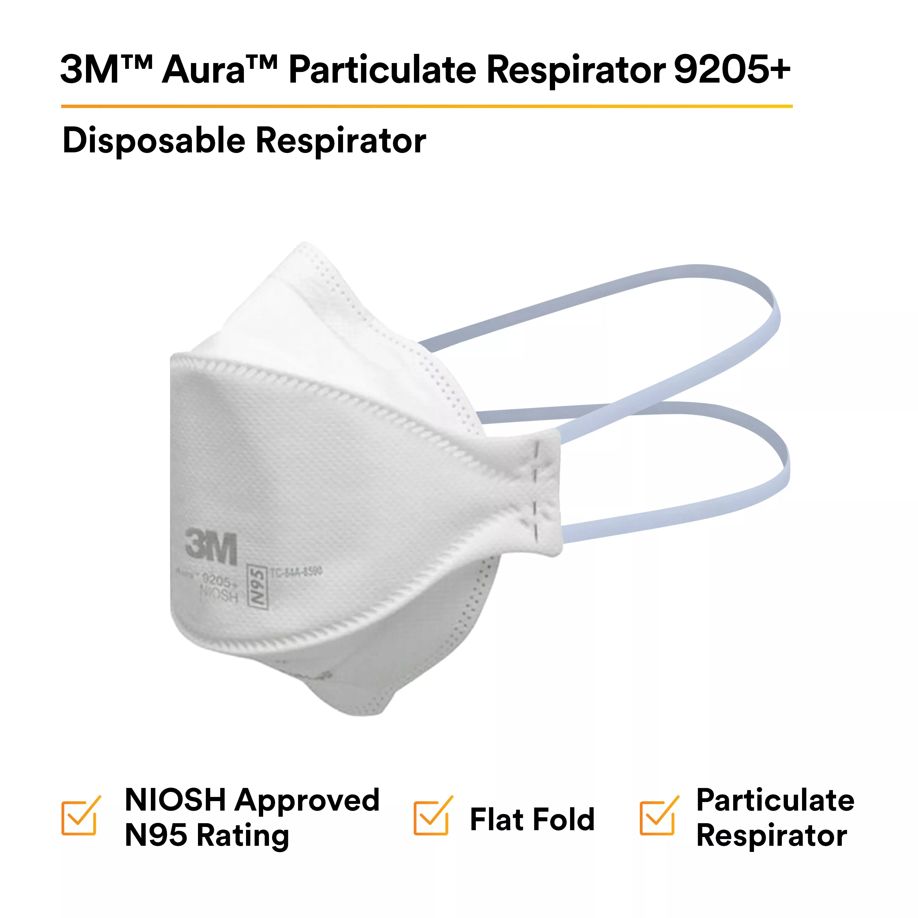 UPC 00638060430613 | 3M™ Aura™ Particulate Respirator 9205+