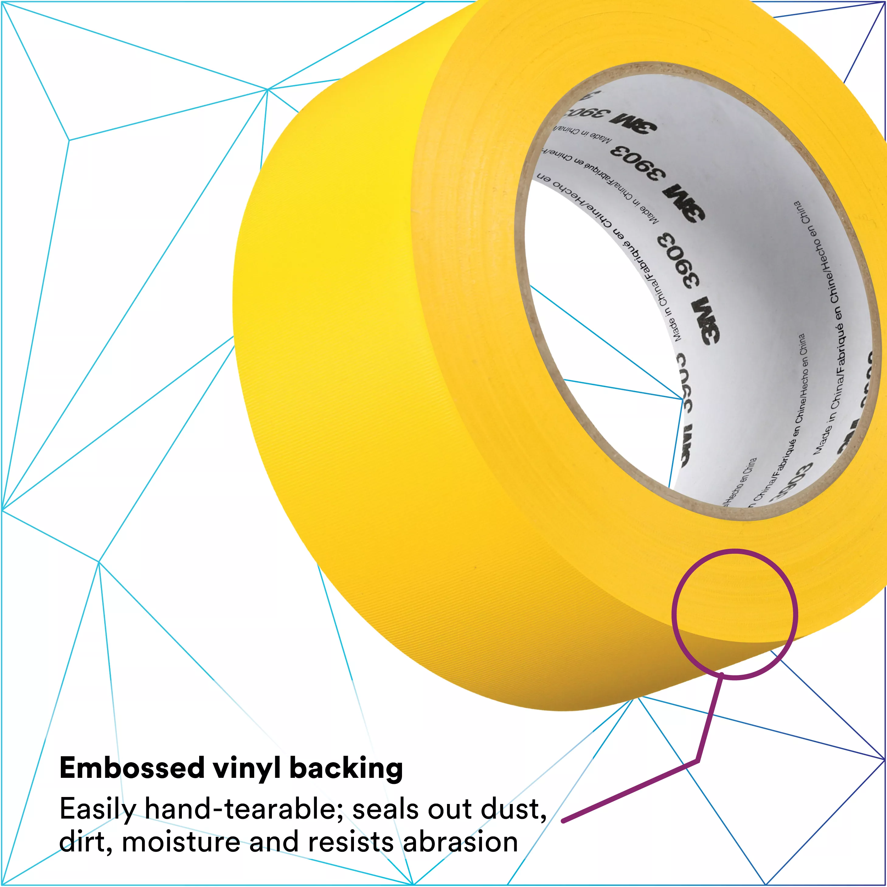 SKU 7100146009 | 3M™ Vinyl Duct Tape 3903